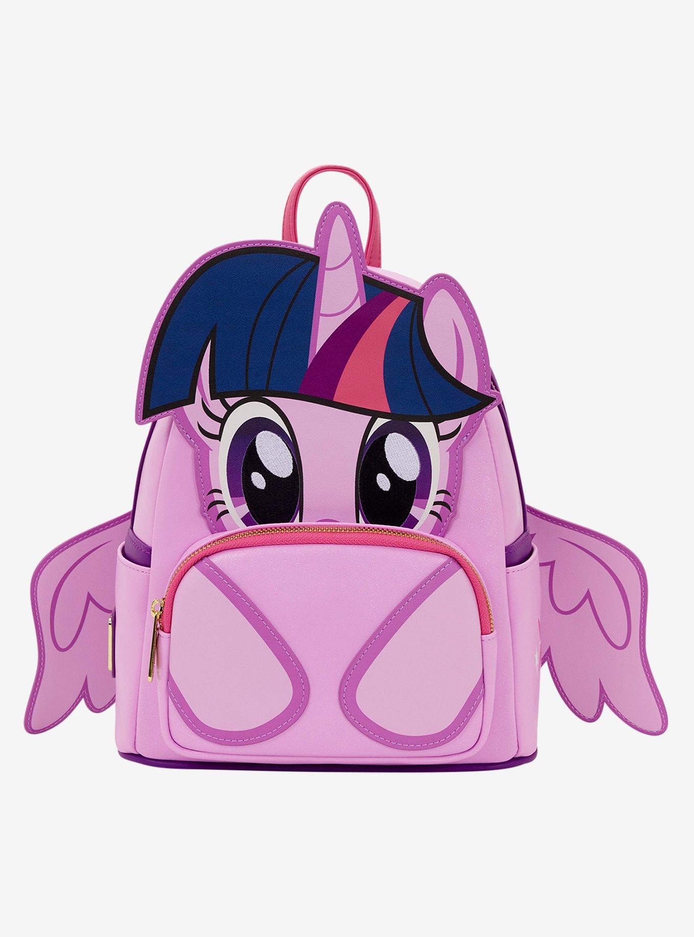 Loungefly My Little Pony Twilight Sparkle Glitter Figural Mini Backpack, , alternate