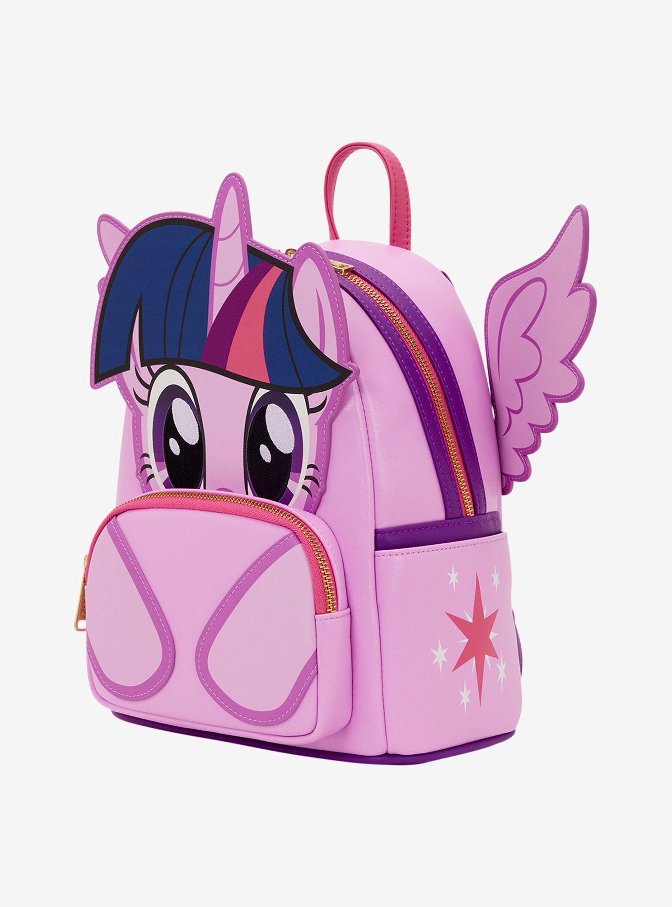 Loungefly My Little Pony Twilight Sparkle Glitter Figural Mini Backpack, , alternate
