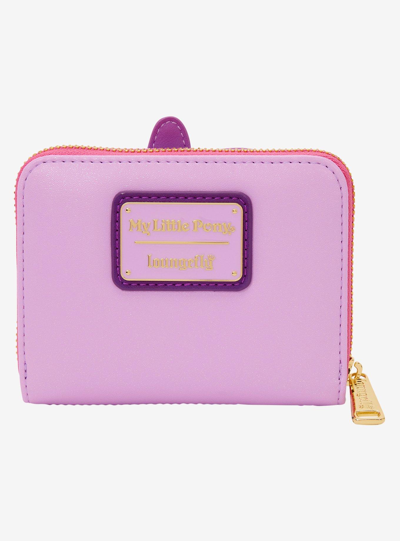 Loungefly My Little Pony Twilight Sparkle Peeking Glitter Small Zip Wallet, , alternate