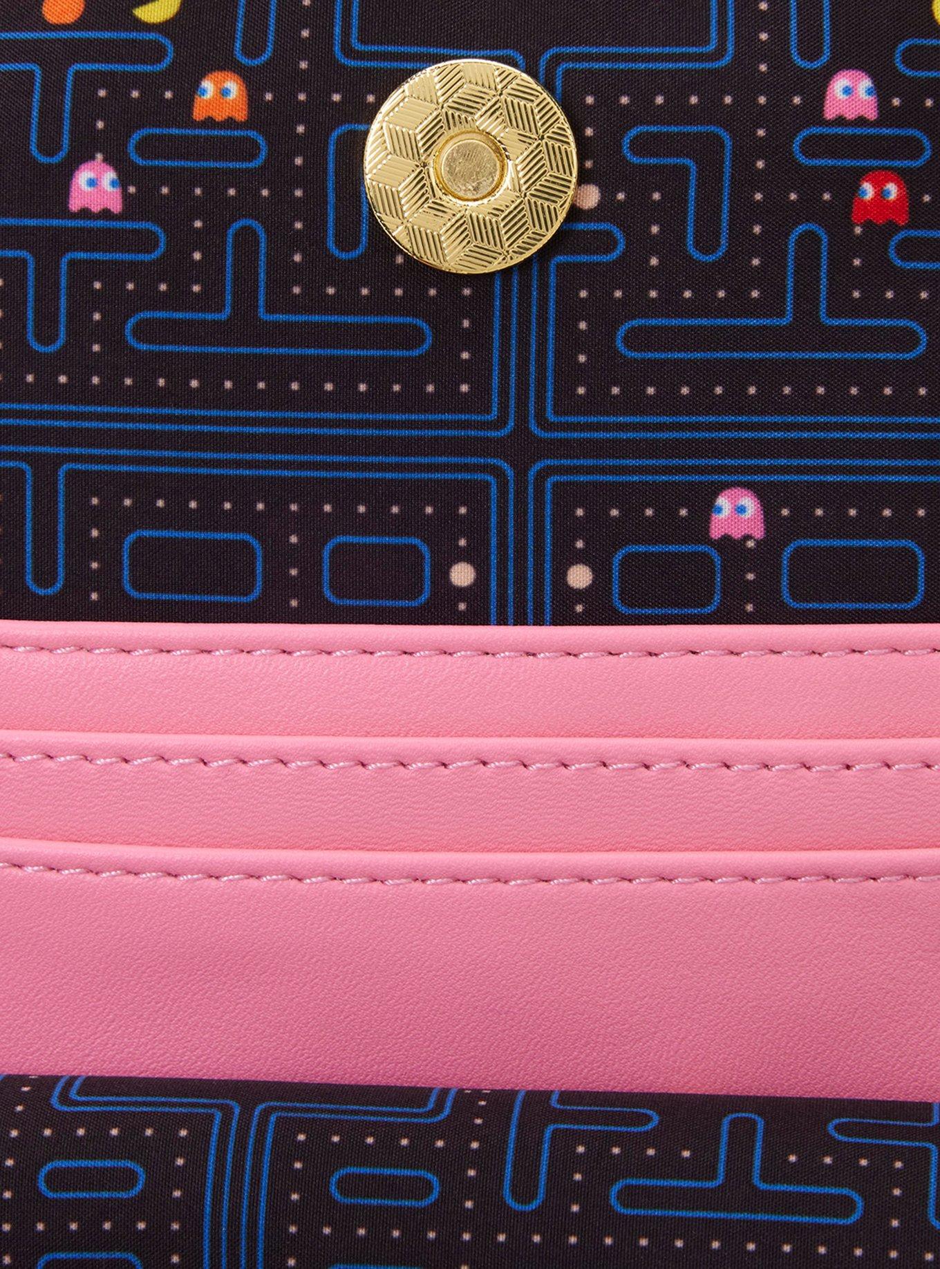 Loungefly PAC-MAN Pinky Ghost Glow-in-the-Dark Sling Crossbody, , alternate