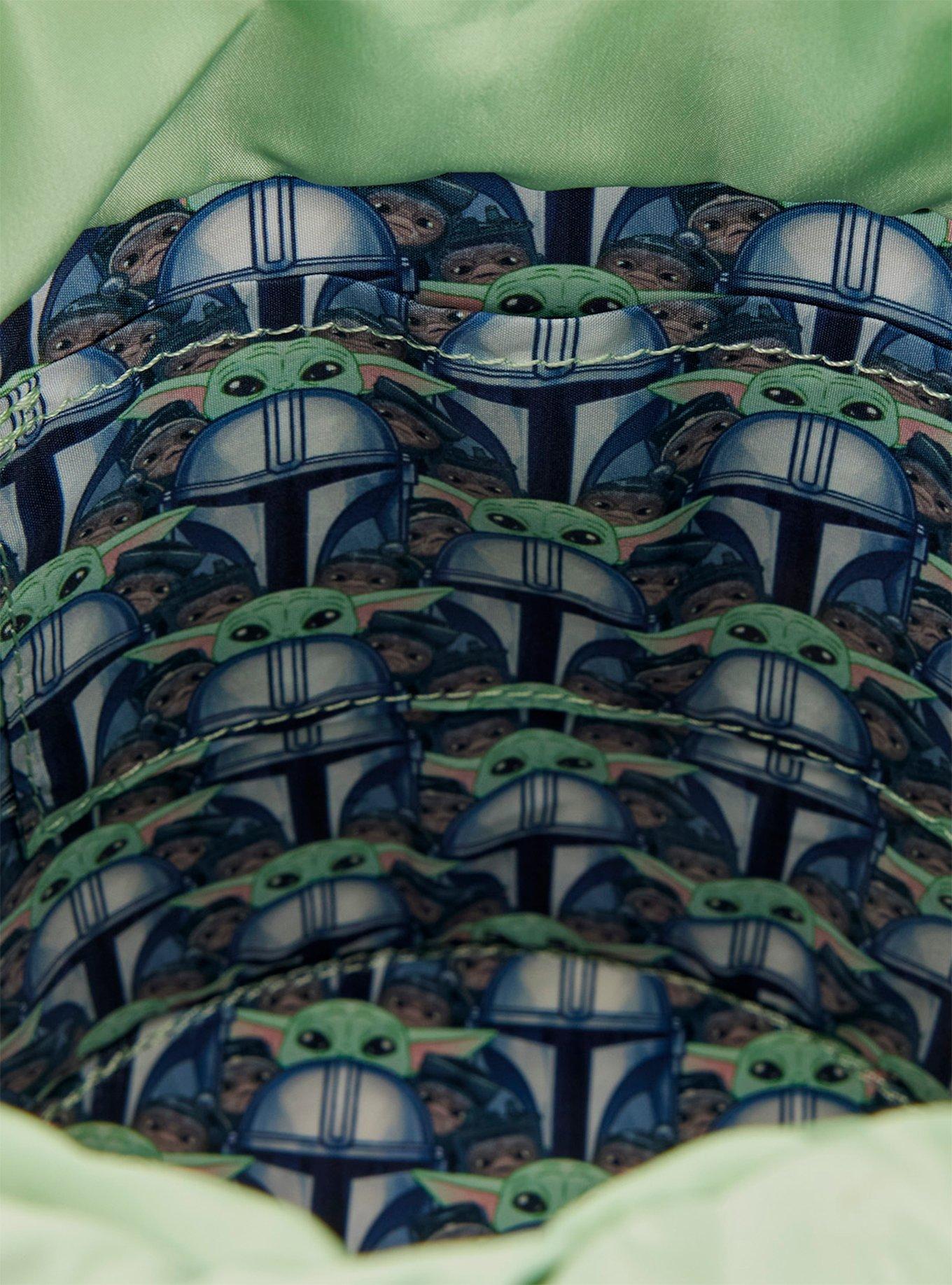 Loungefly Star Wars The Mandalorian Grogu & Anzellans Canvas Crossbody Bucket Bag with Coin Purse, , alternate