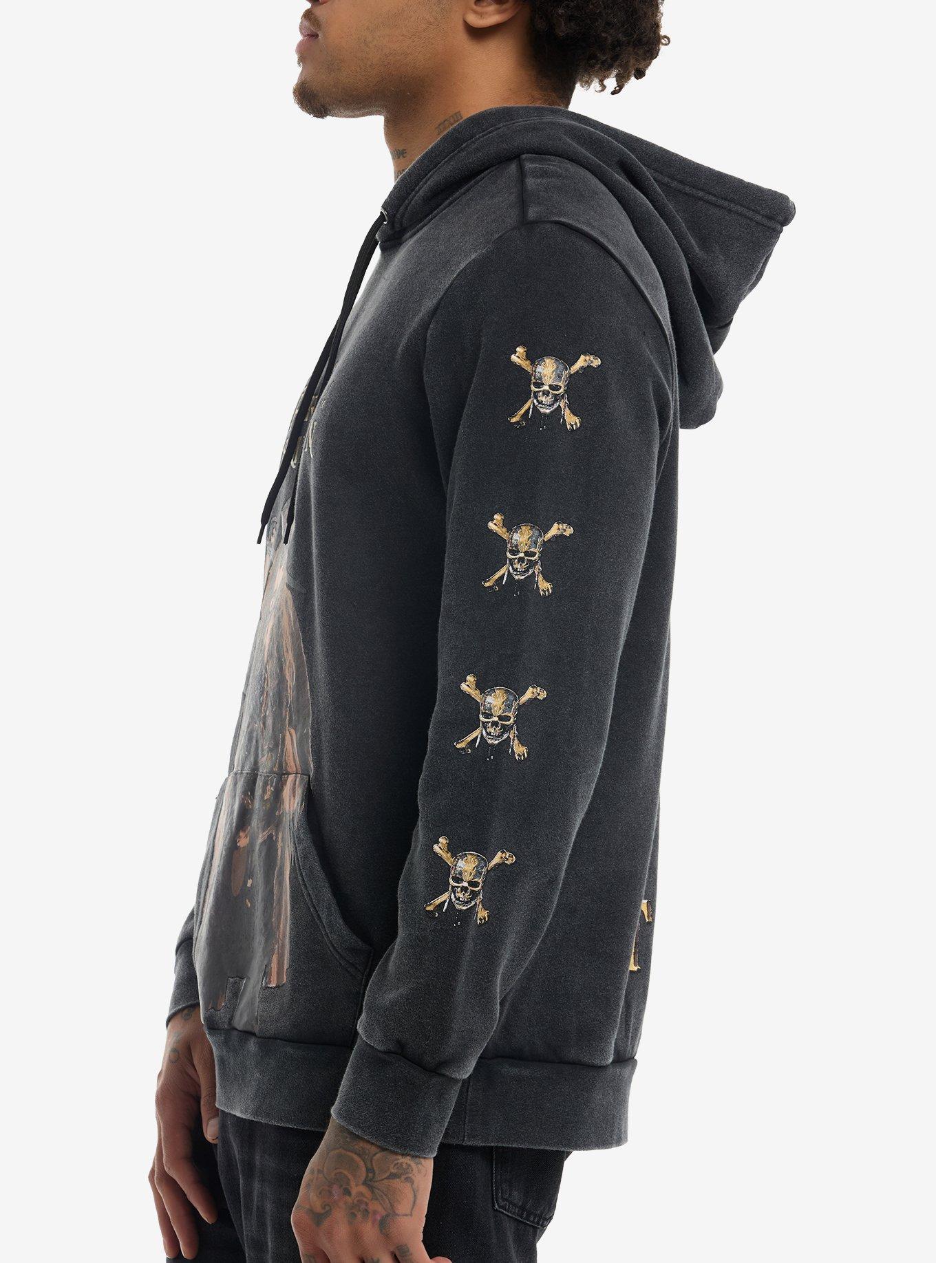 Disney Pirates Of The Caribbean Jack Sparrow Quote Hoodie, GREY, alternate