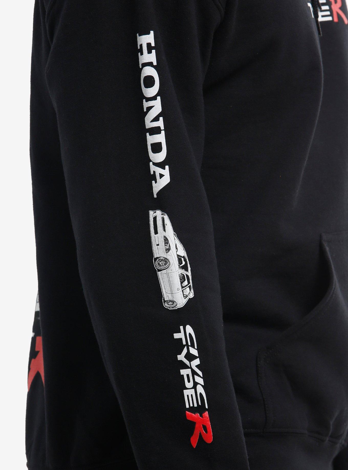 Honda Civic Type R Hoodie, BLACK, alternate