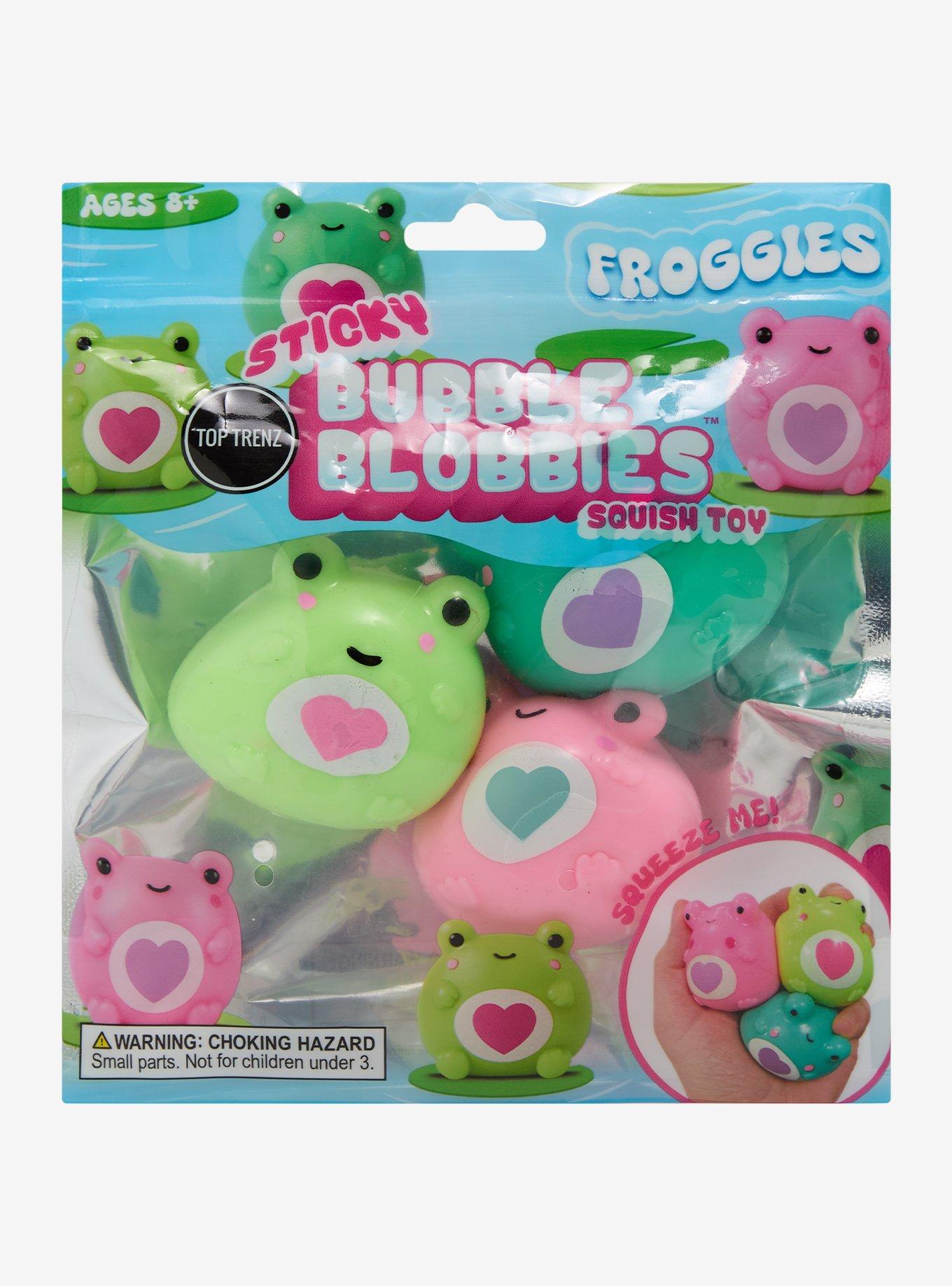 Sticky Bubble Blobbies Frogs Squishy Toy Set, , hi-res