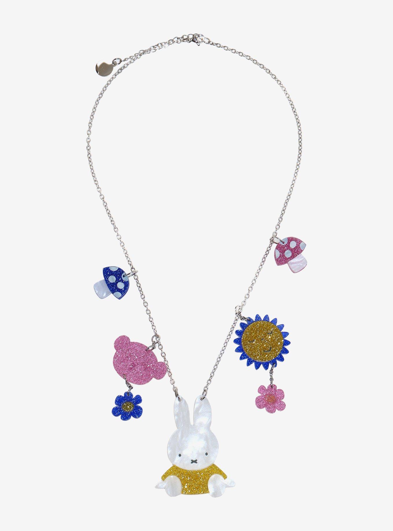 Whatever! Makes You Happy Miffy Charm Necklace, , hi-res