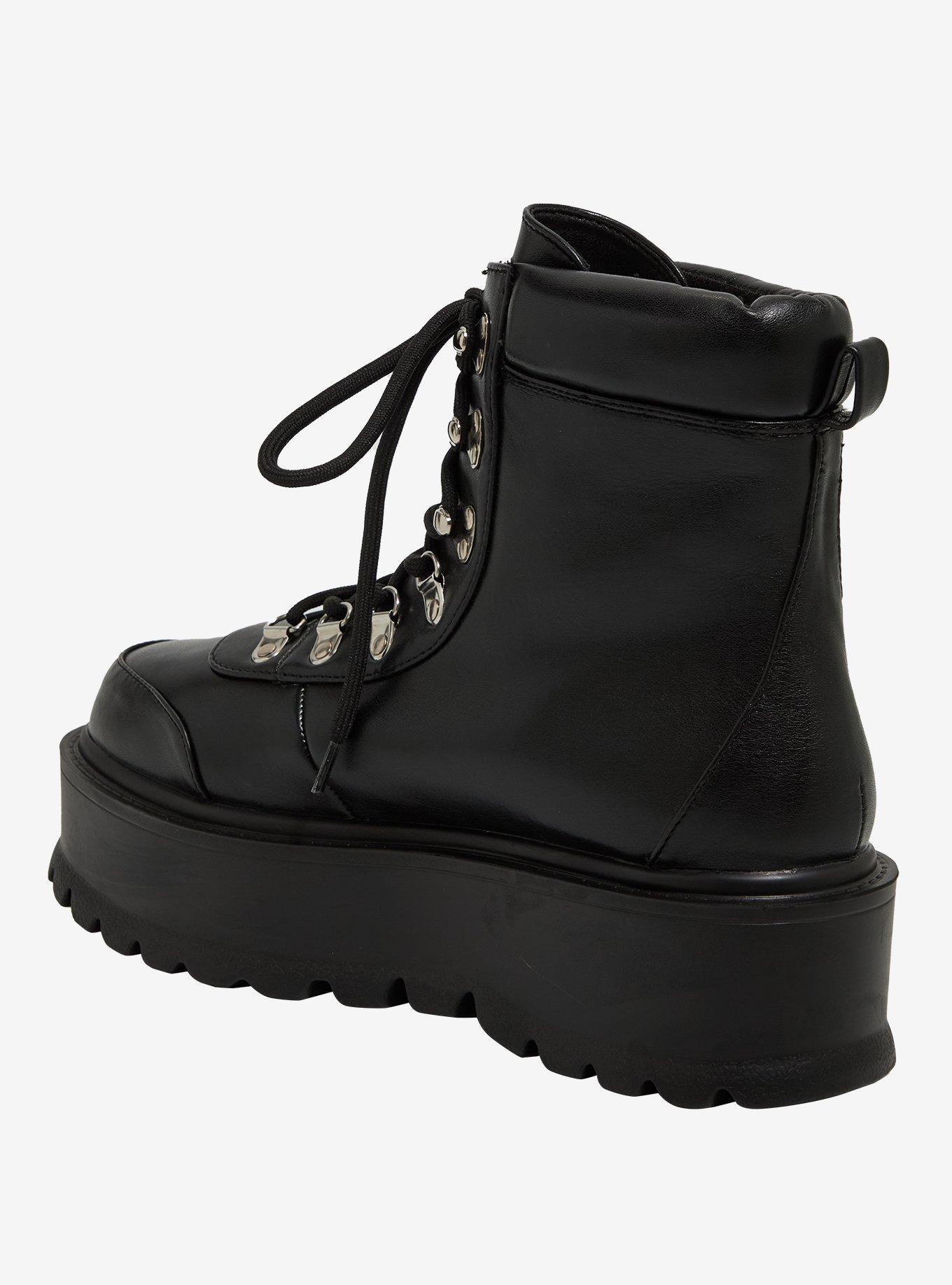 Koi Black Hydra Platform Boots, BLACK, alternate
