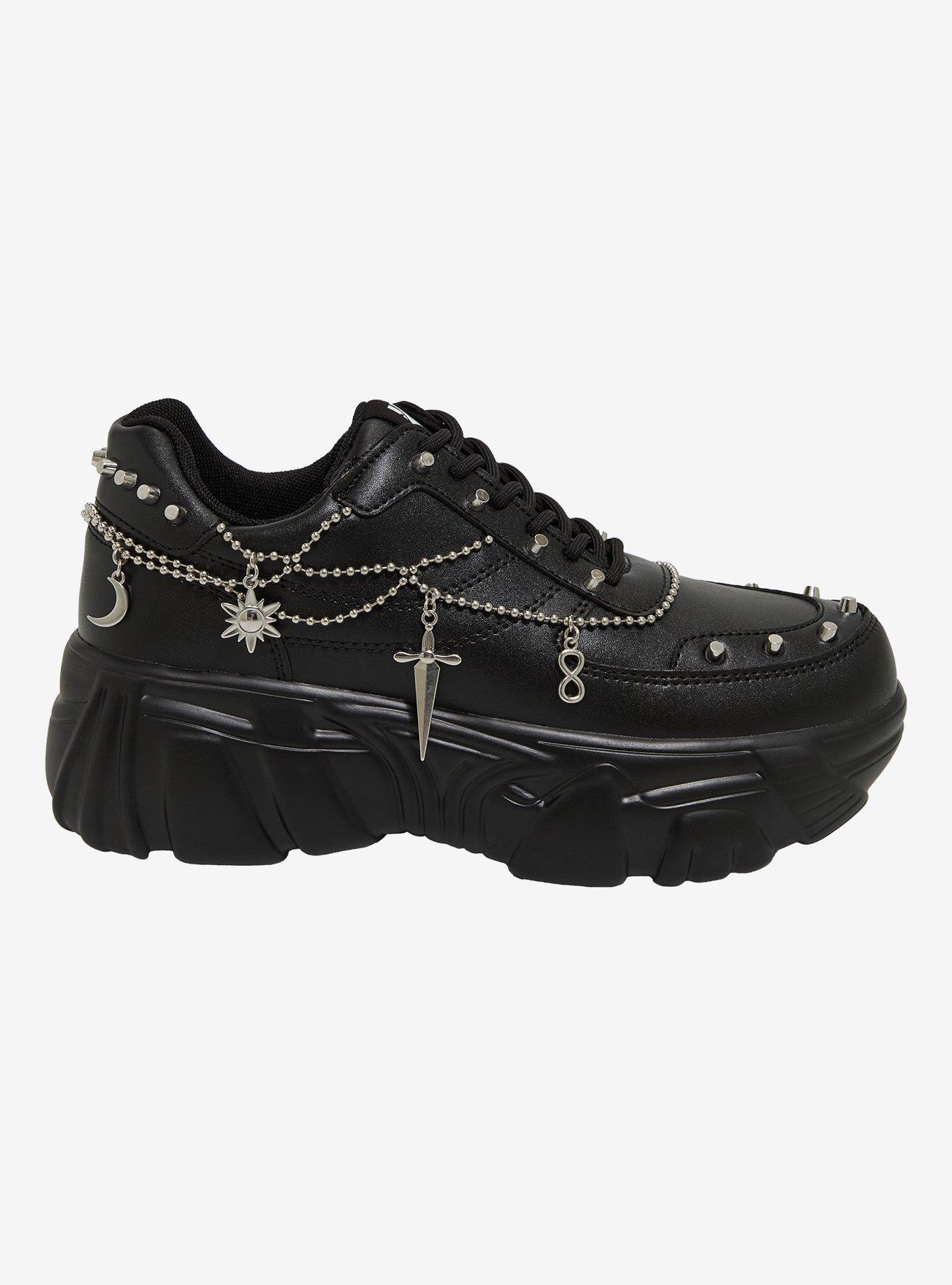 Koi Black Mystic Charms Chunky Sneakers, , hi-res