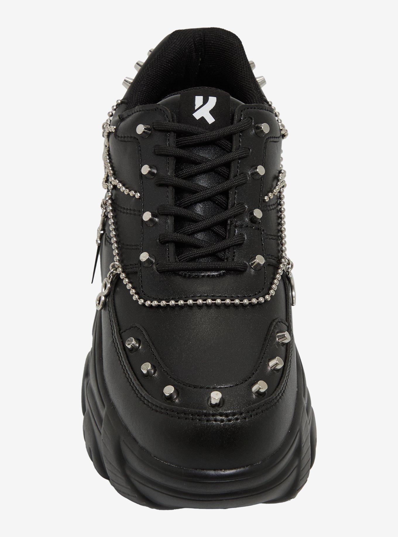 Koi Black Mystic Charms Chunky Sneakers, BLACK, alternate