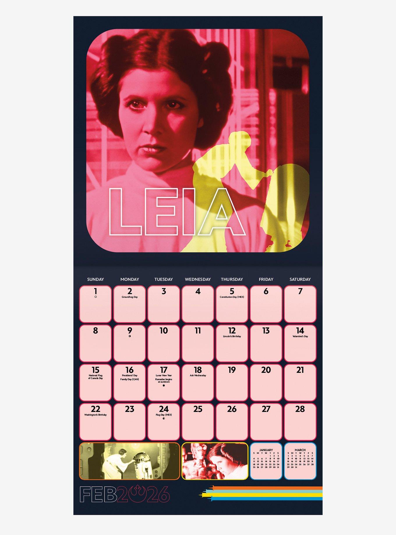 Star Wars September 2025 - December 2026 Calendar, , alternate