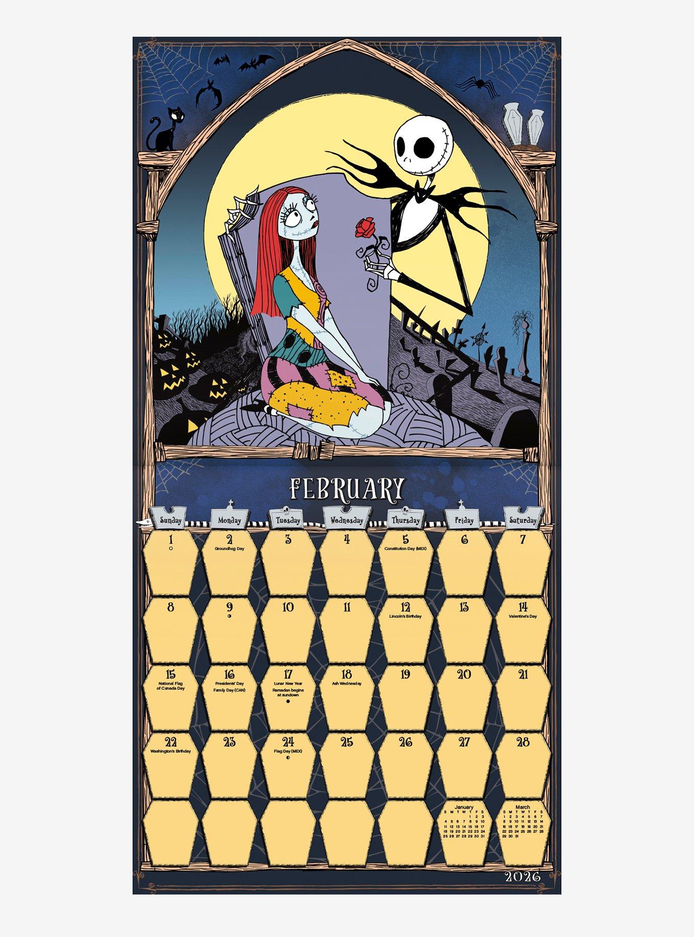 The Nightmare Before Christmas 2026 Wall Calendar, , alternate