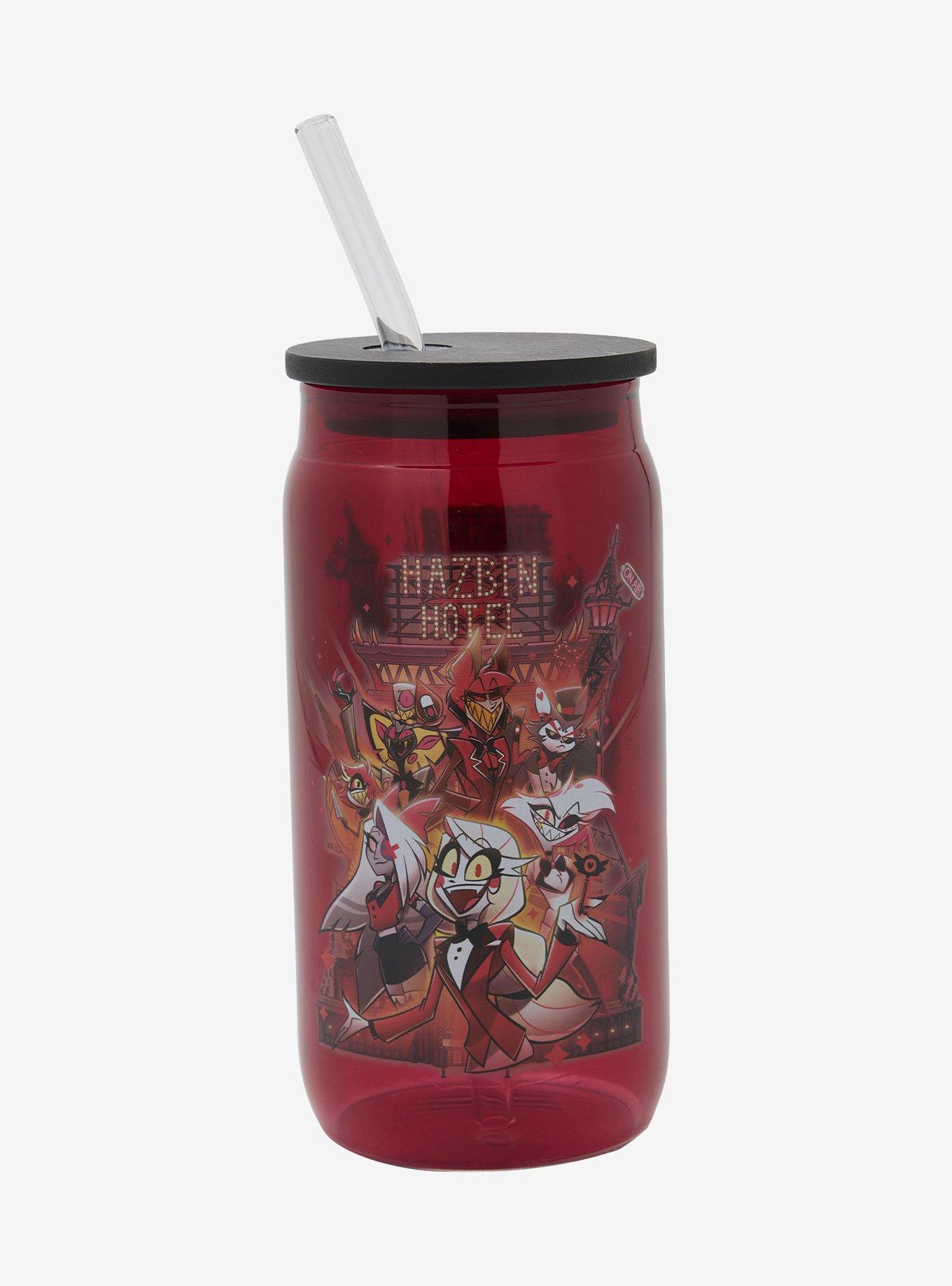 Hazbin Hotel Group Glass Cup, , hi-res