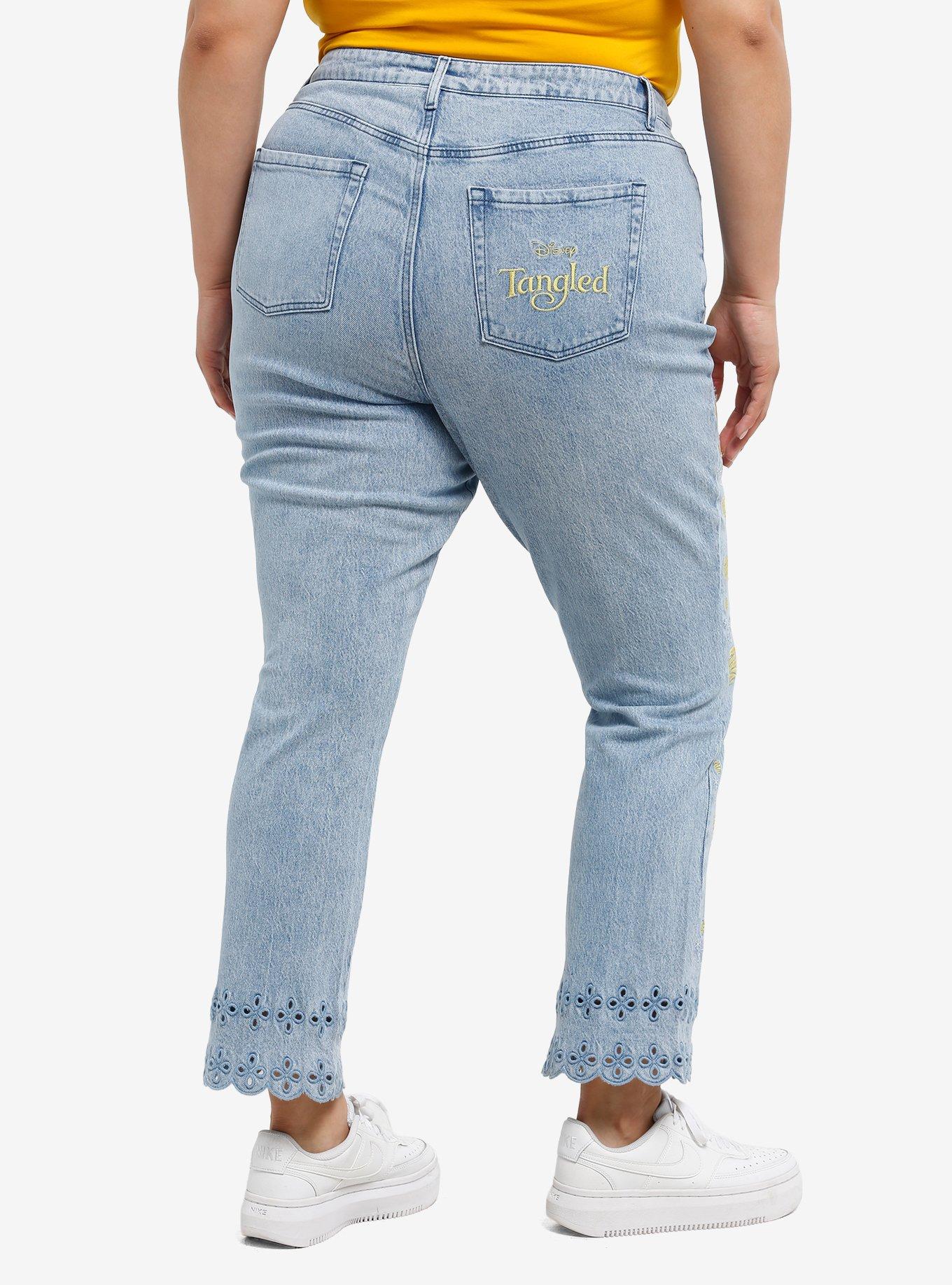Her Universe Disney Tangled Lantern Straight Leg Jeans Plus Size Her Universe Exclusive, , hi-res