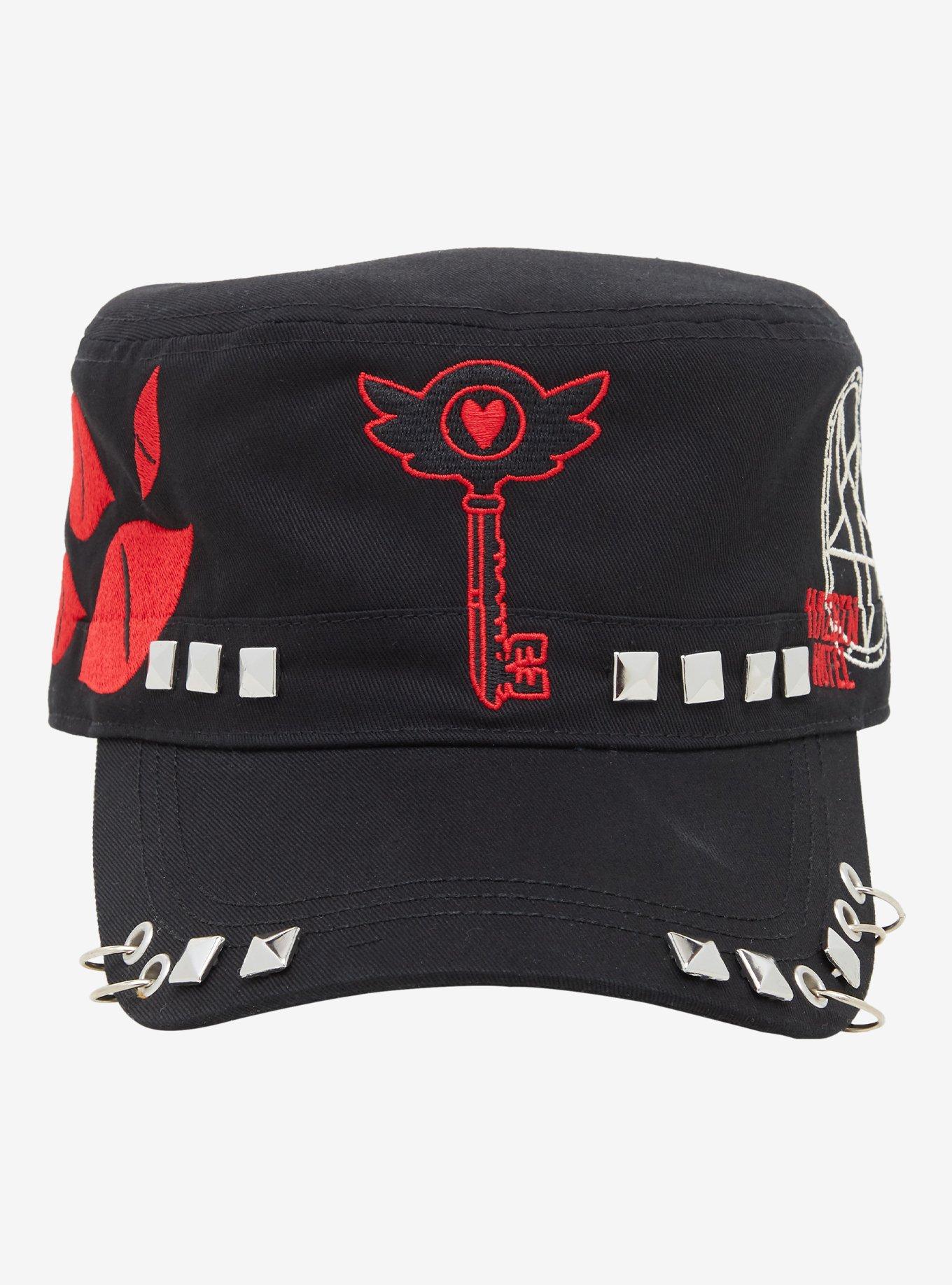 Hazbin Hotel Grommet Hardware Stud Cadet Hat, , hi-res