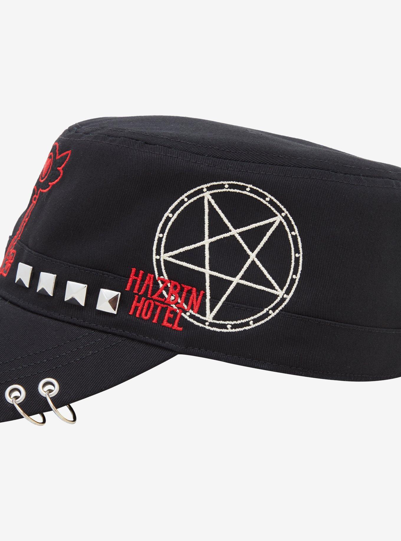 Hazbin Hotel Grommet Hardware Stud Cadet Hat, , alternate