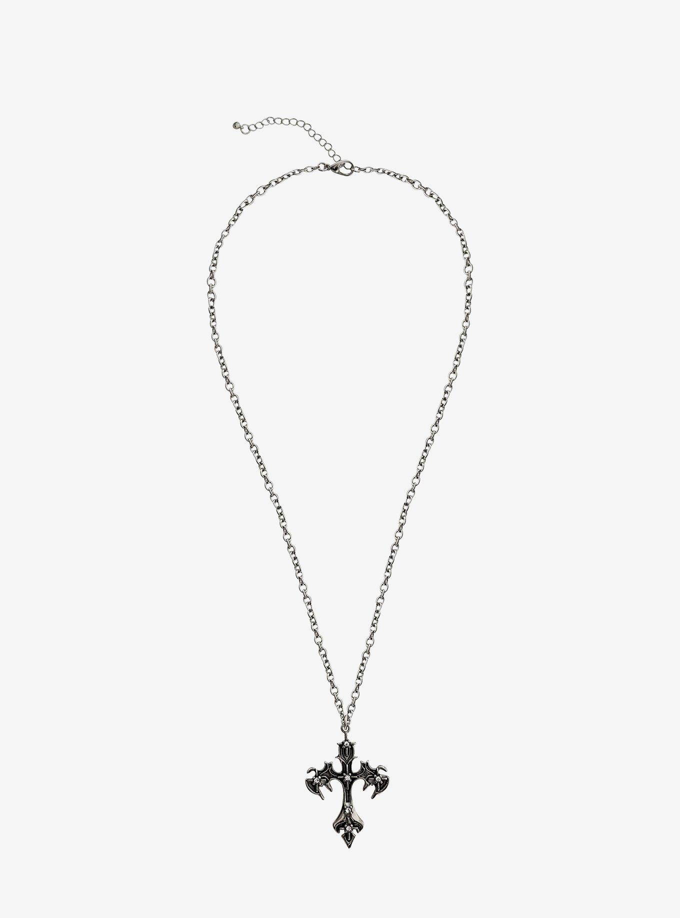 Gothic Cross Bookmark & Necklace Set, , hi-res