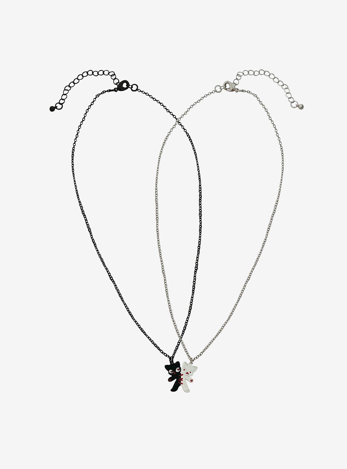 Weirdo Kitty Magnetic Best Friend Necklace Set, , hi-res