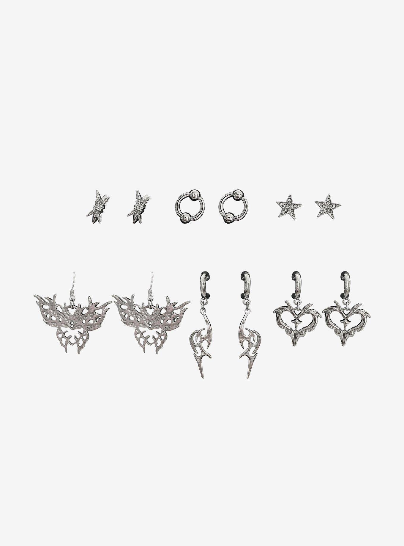 Cyber Butterfly Earring Set, , hi-res