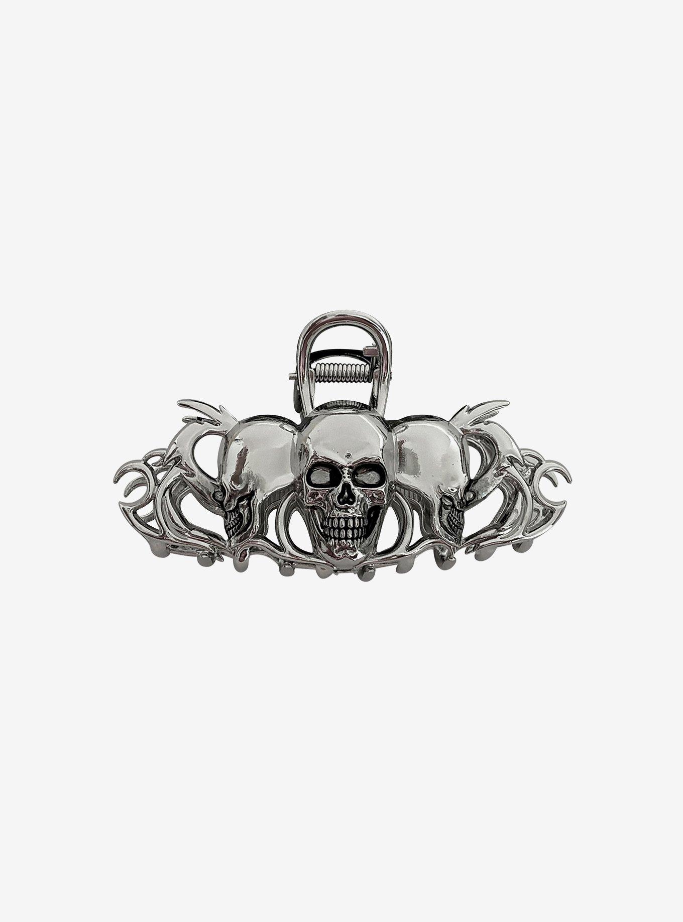 Cyber Skull Claw Hair Clip, , hi-res