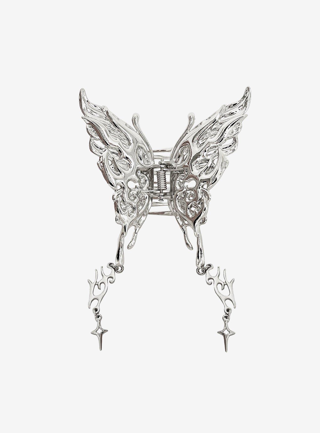 Cyber Butterfly Claw Hair Clip, , hi-res
