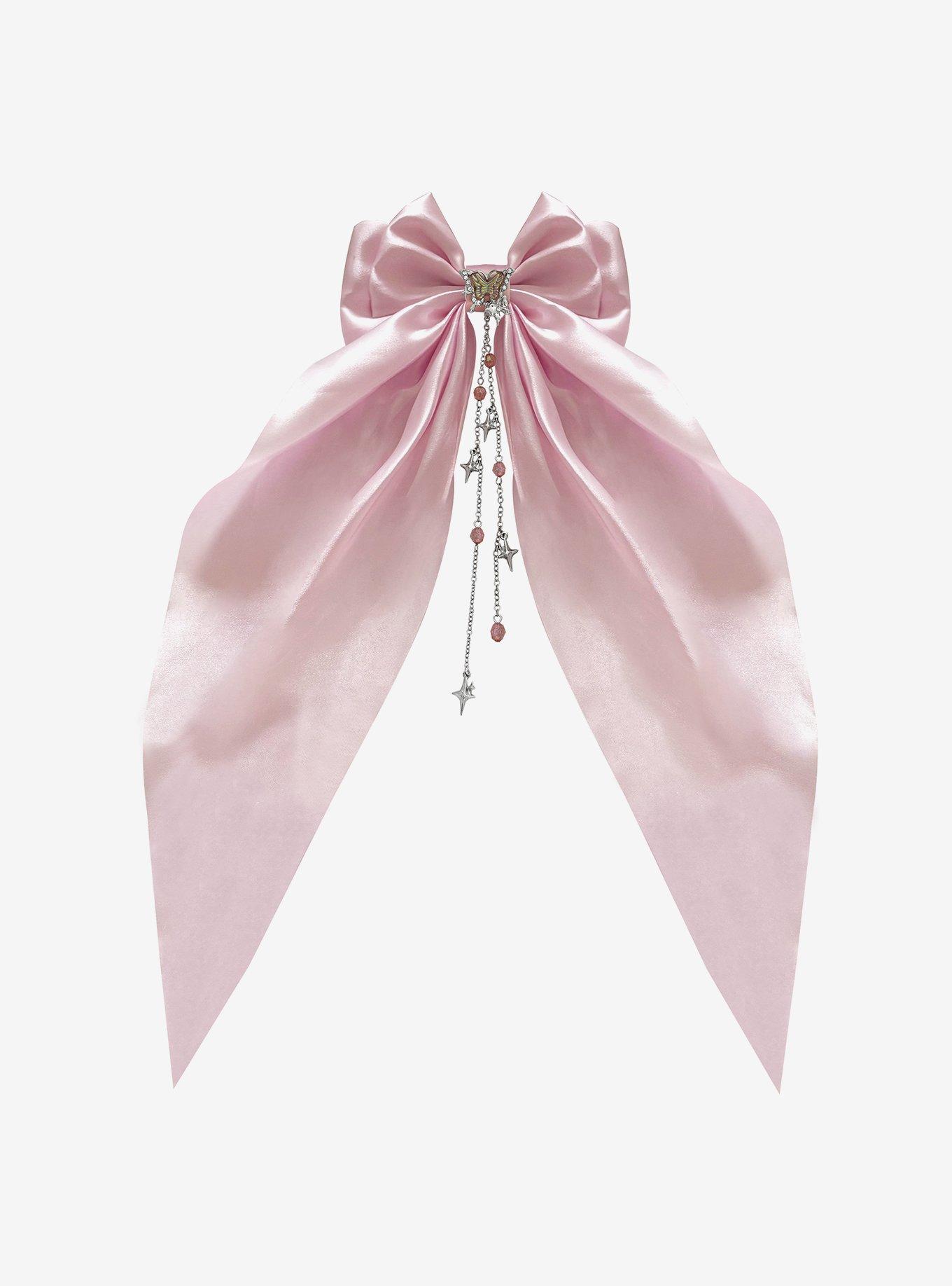 Sweet Society Jeweled Butterfly Pink Hair Bow, , hi-res