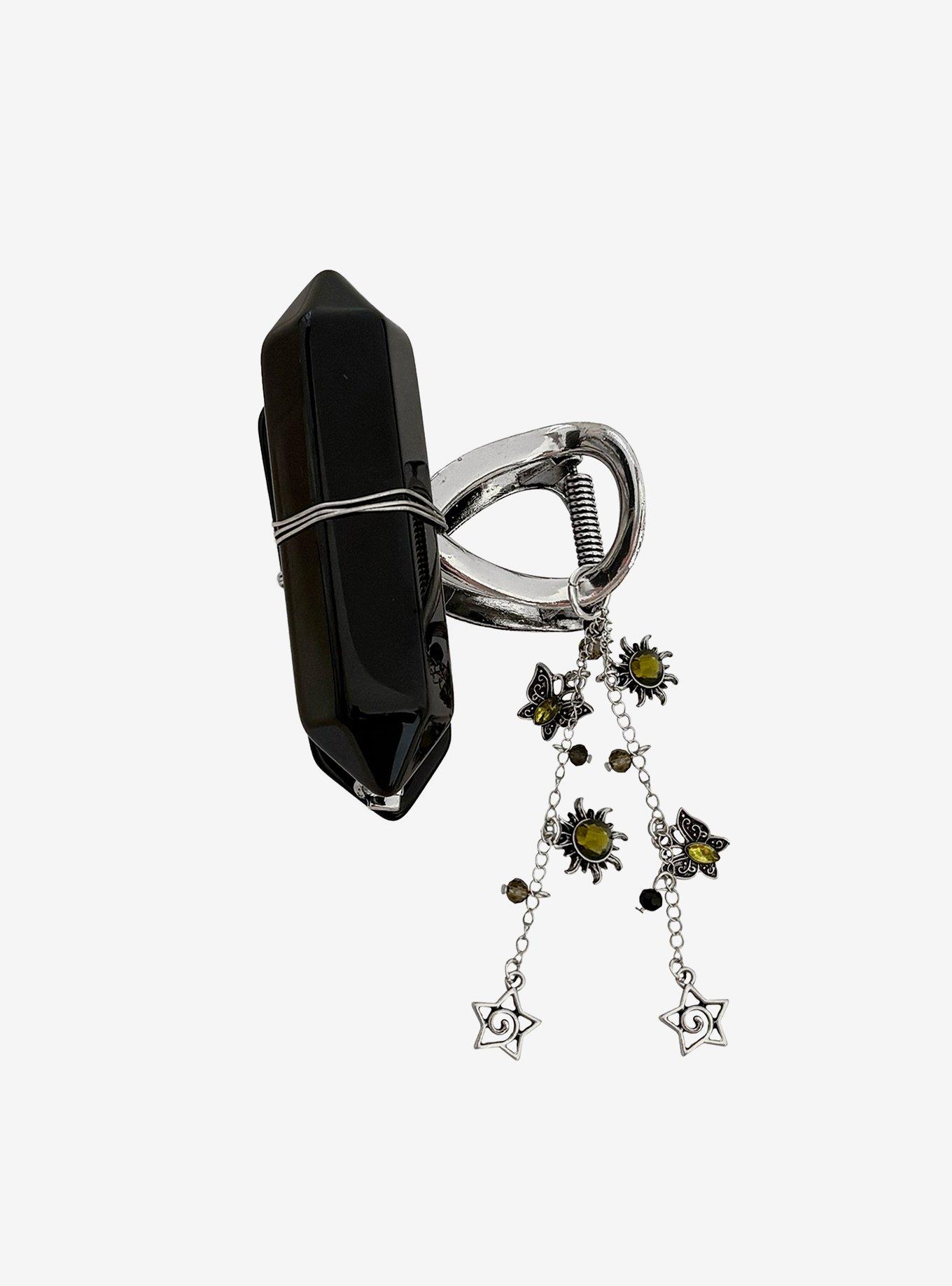 Thorn & Fable Crystal Claw Hair Clip, , hi-res