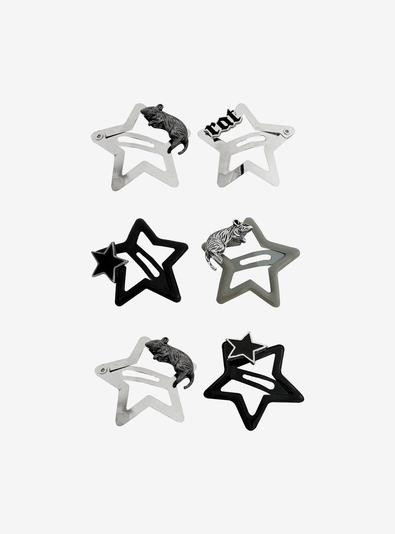 Rat Star Hair Clip Set, , hi-res