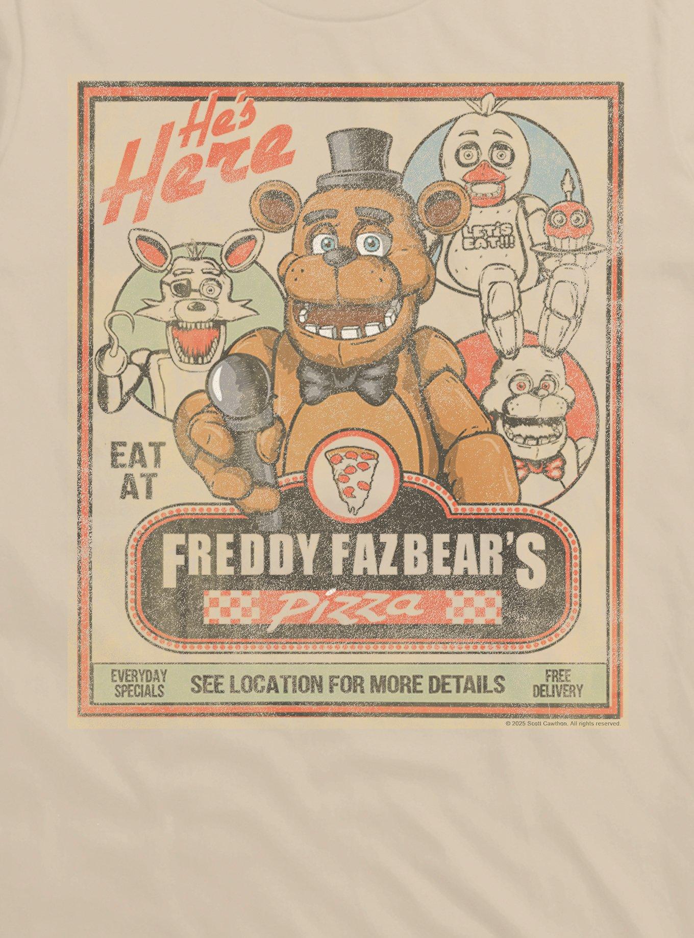 Five Nights At Freddy's Freddy Fazbear's Pizza T-Shirt, , hi-res