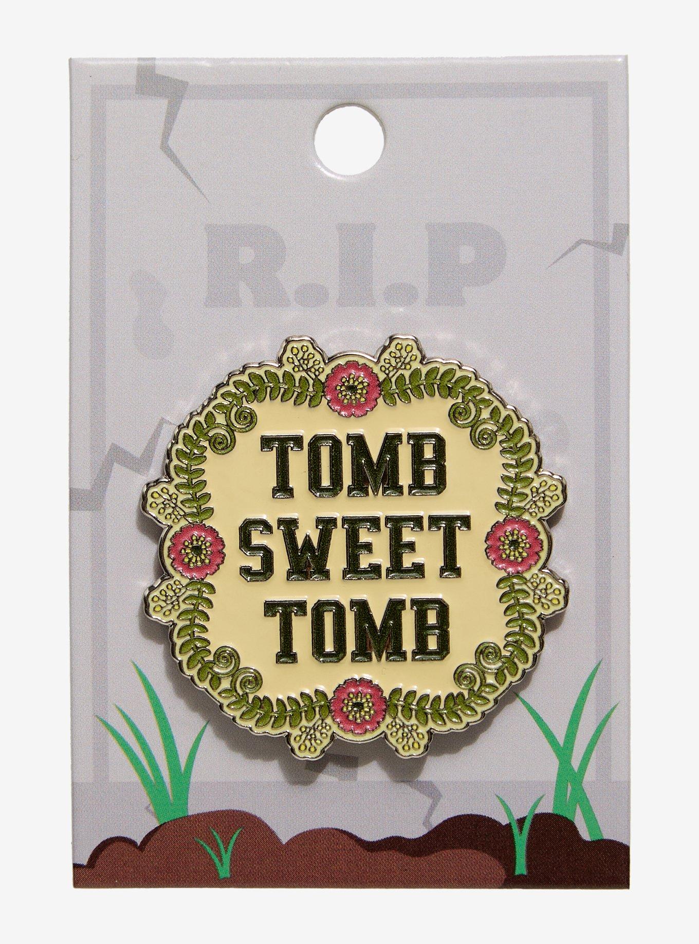 Tomb Sweet Tomb Enamel Pin, , hi-res