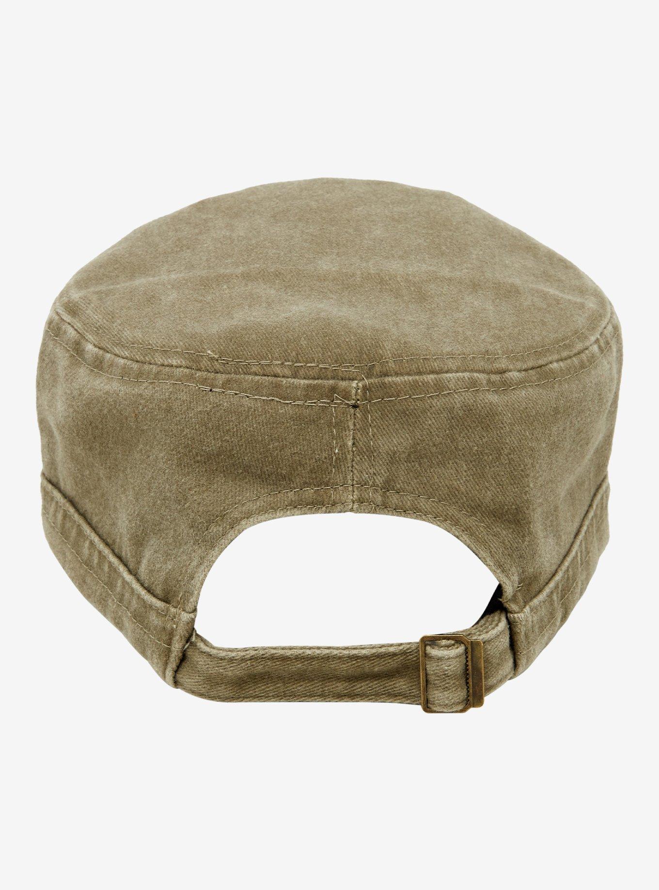 Green Grunge Star Patch Cadet Hat, , alternate