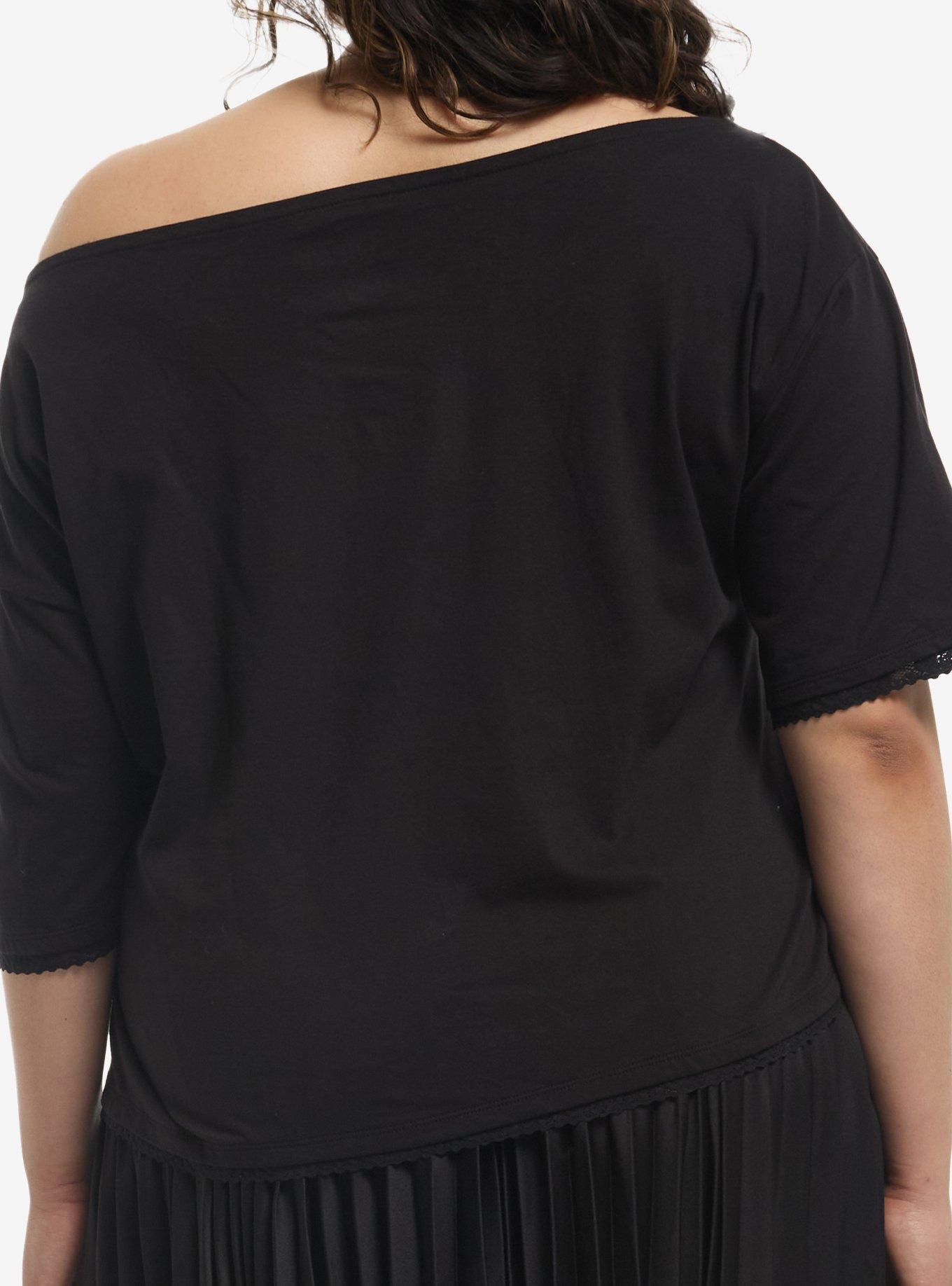 "Wuthering Heights" Silhouettes Girls Off-Shoulder T-Shirt Plus Size, , alternate