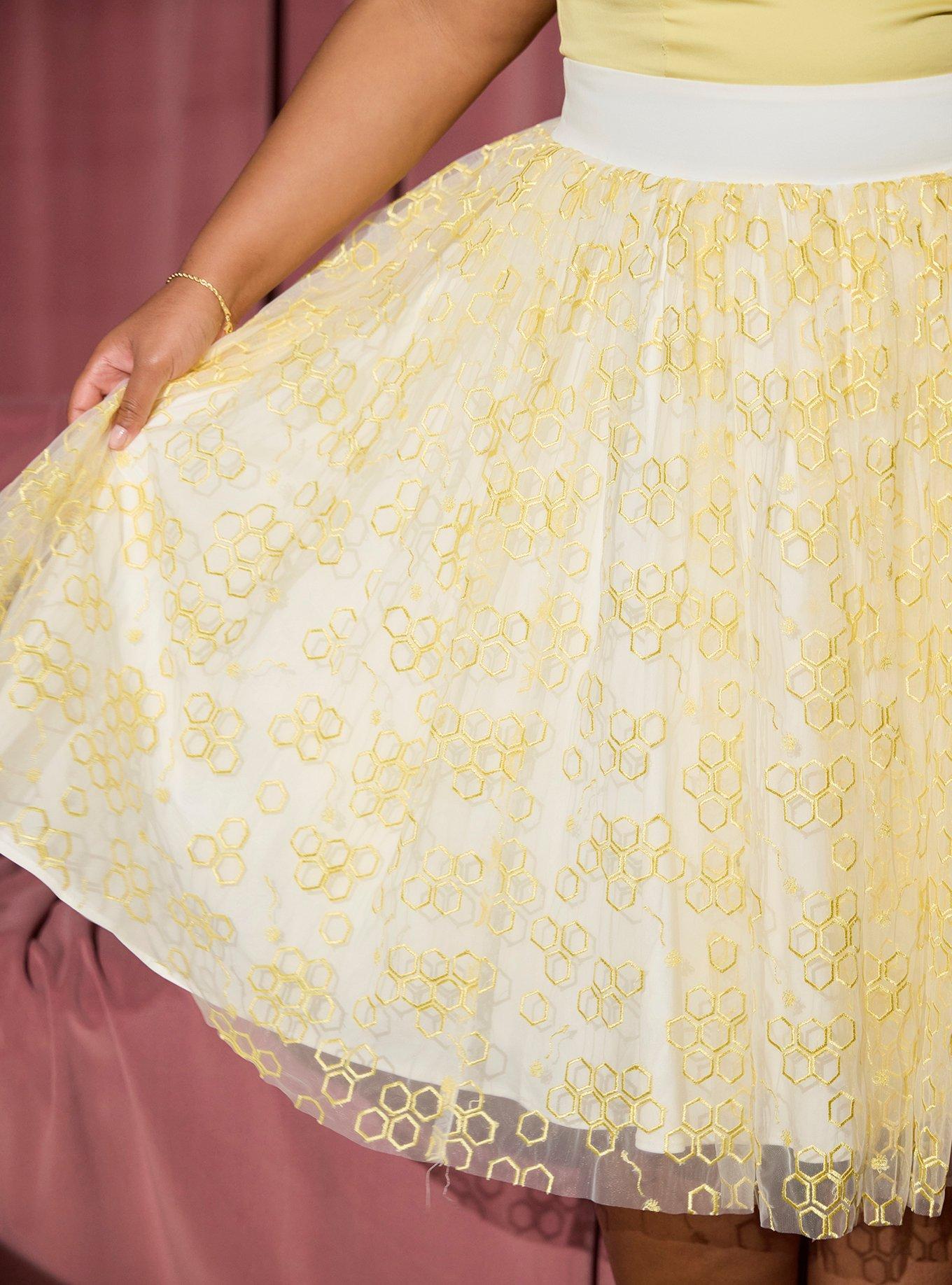 Her Universe Disney Winnie The Pooh Tulle Retro Dress Plus Size Her Universe Exclusive, LIGHT YELLOW, alternate