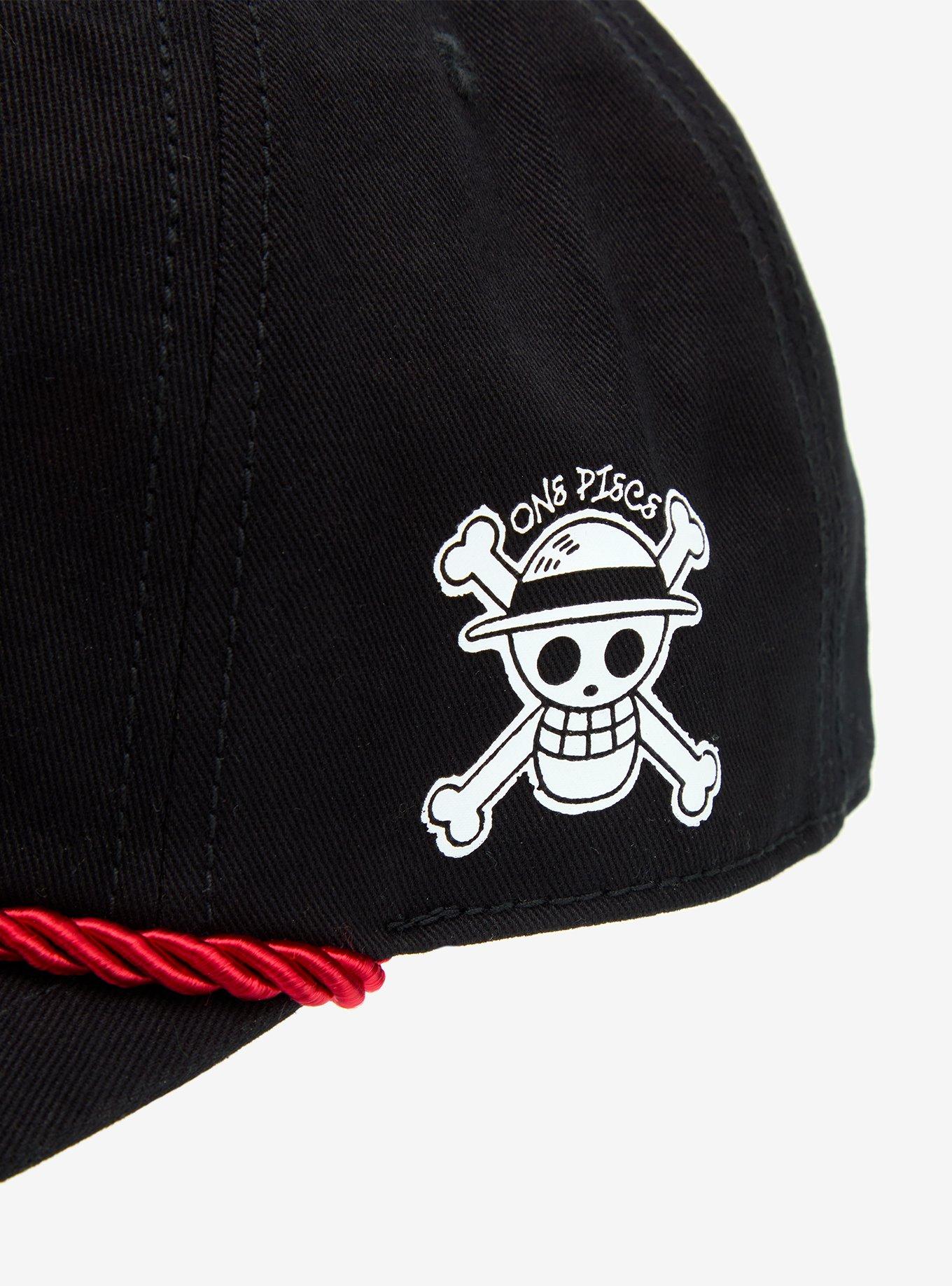 One Piece Jolly Roger Cord Snapback Hat, , alternate
