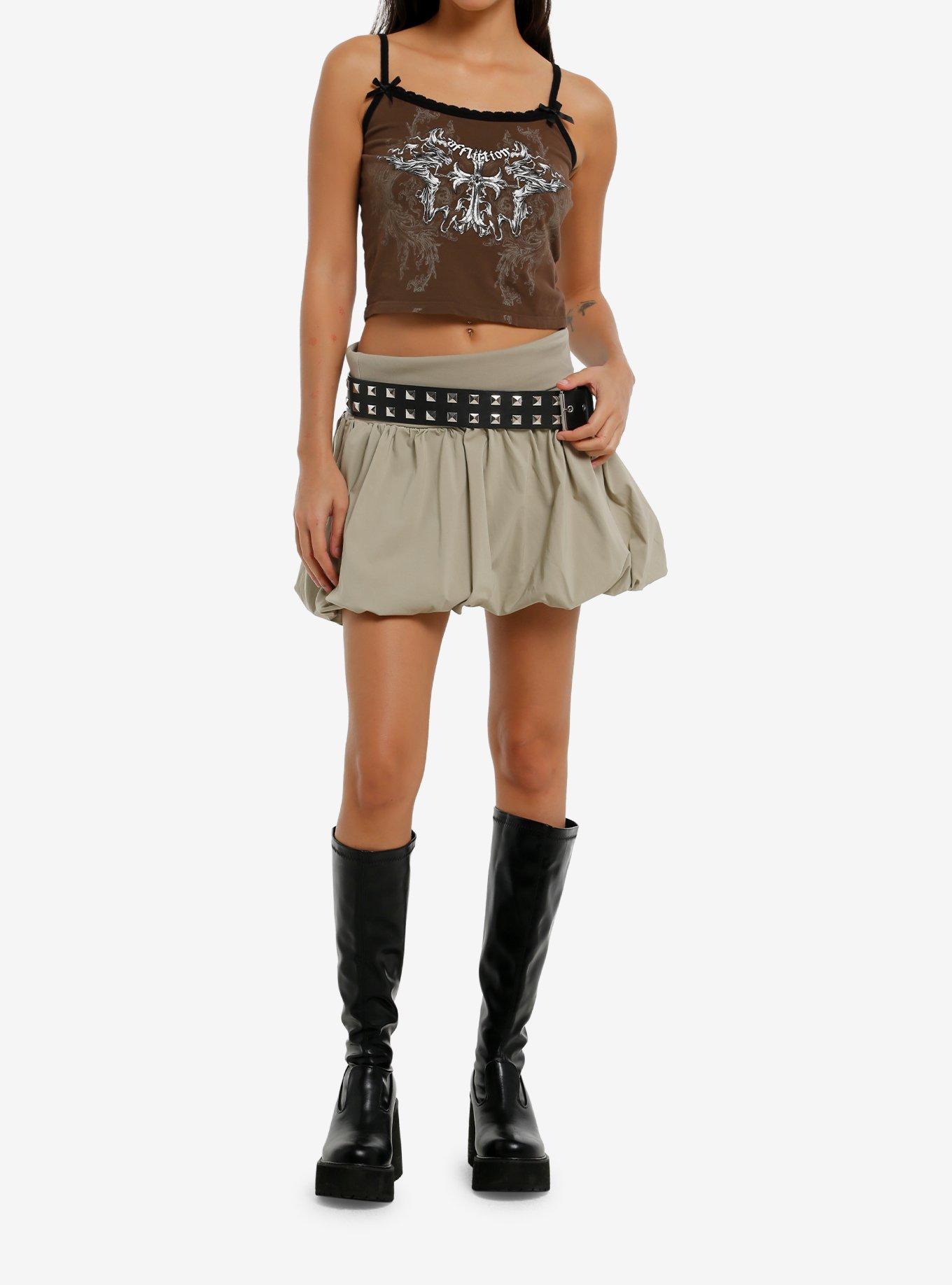 Affliction Cross Filigree Girls Crop Cami, , hi-res