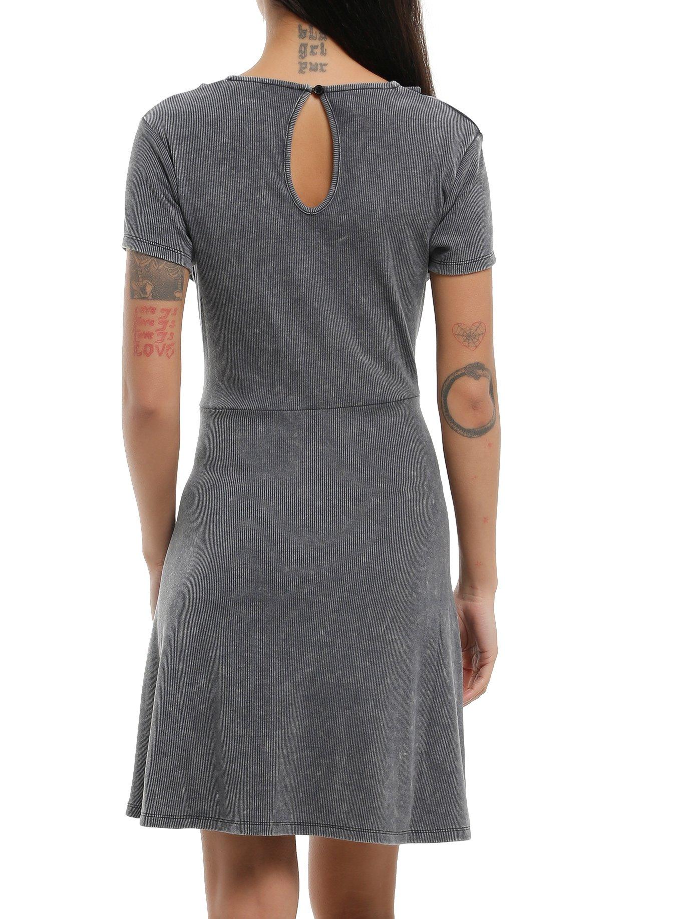KIHILIST Grey Cutout Dress, MULTI, alternate
