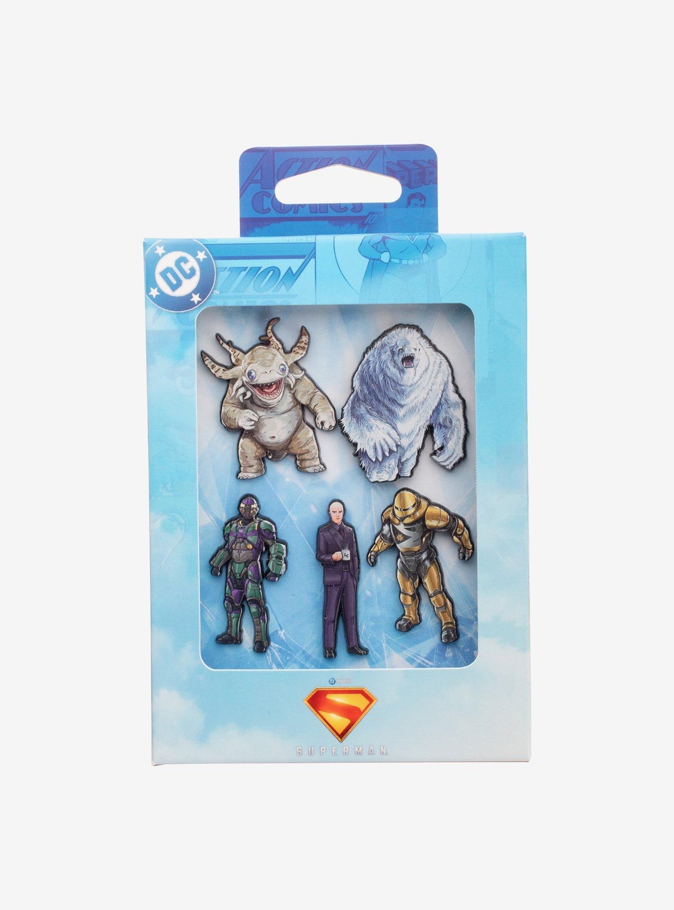 DC Comics Superman Movie Monster and Villain Pin Set, , alternate