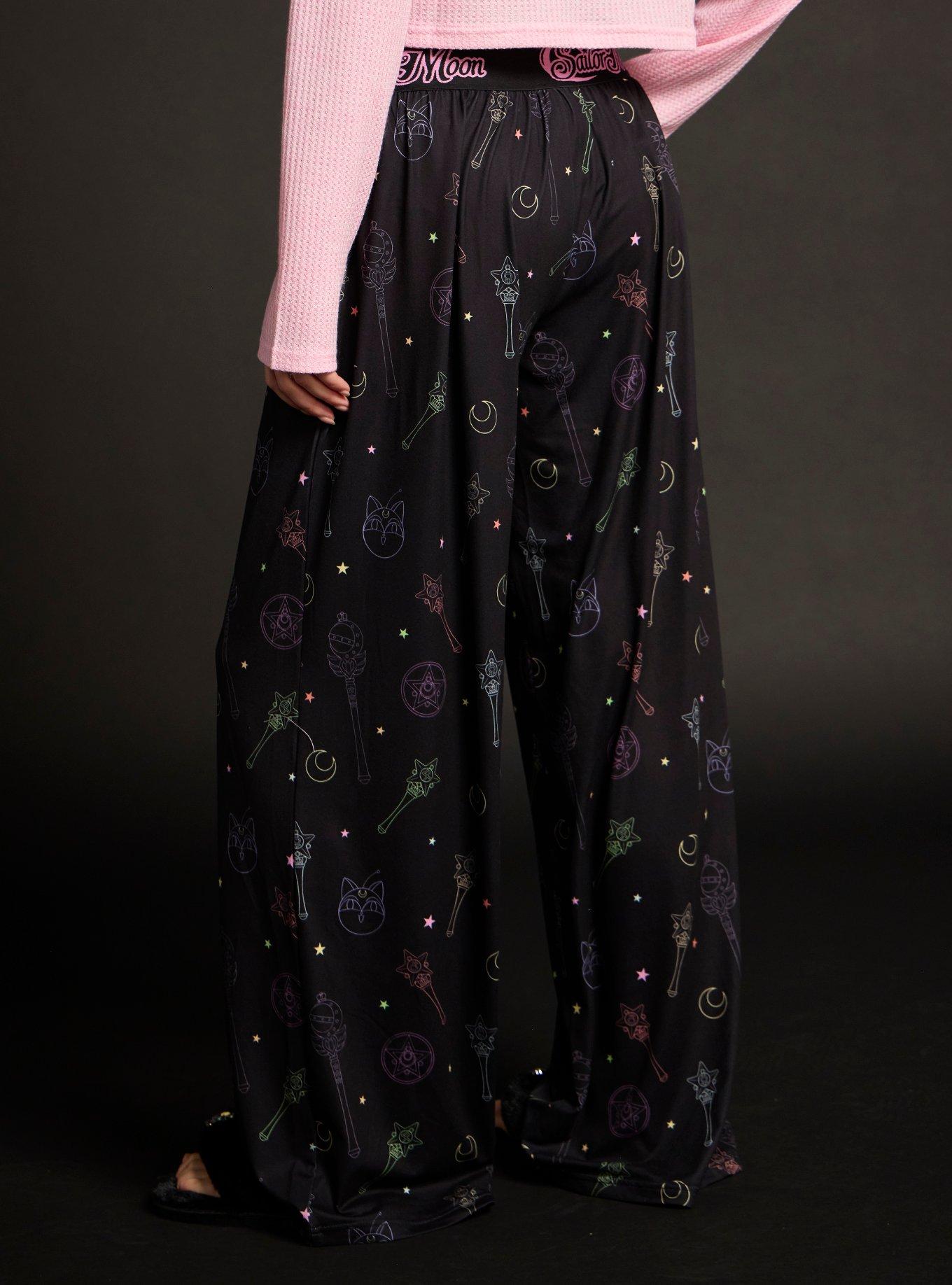 Pretty Guardian Sailor Moon Luna-P Ball Icons Pajama Pants, MULTI, alternate - view 3