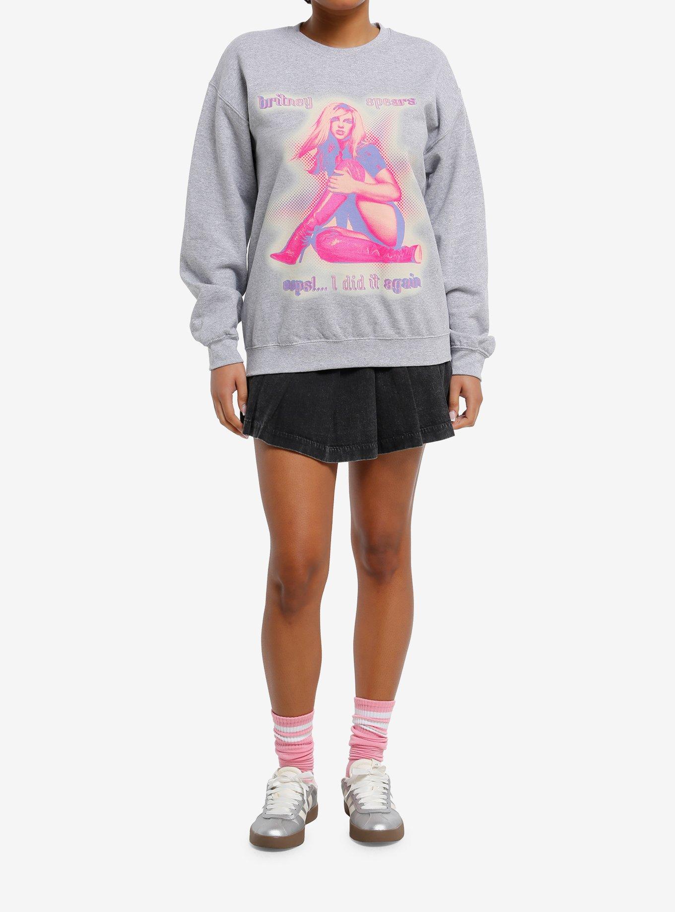 Britney Spears Oops!... I Did It Again Tour Sweatshirt, HEATHER GREY, alternate
