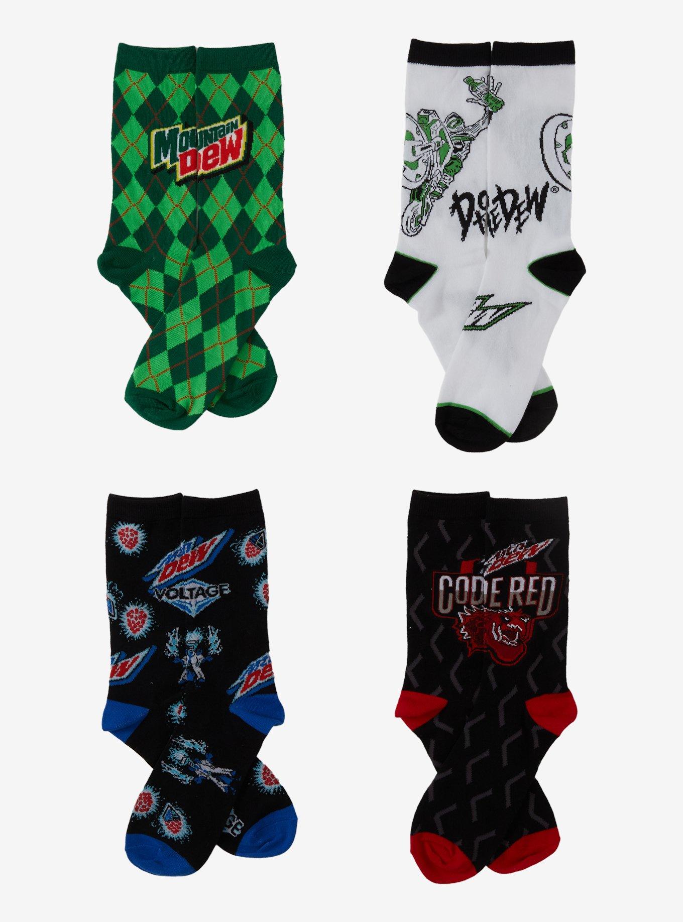 Mountain Dew Blind Bag Crew Socks, , hi-res