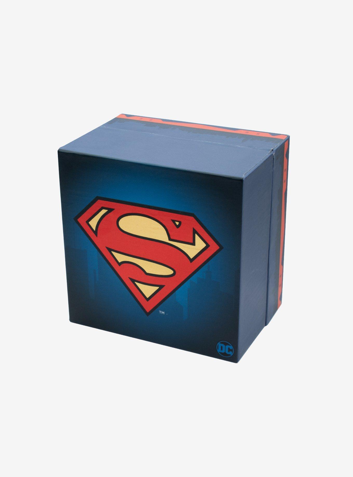 DC Comics Superman "Man of Steel" Red Enamel Signet Ring, RED, alternate