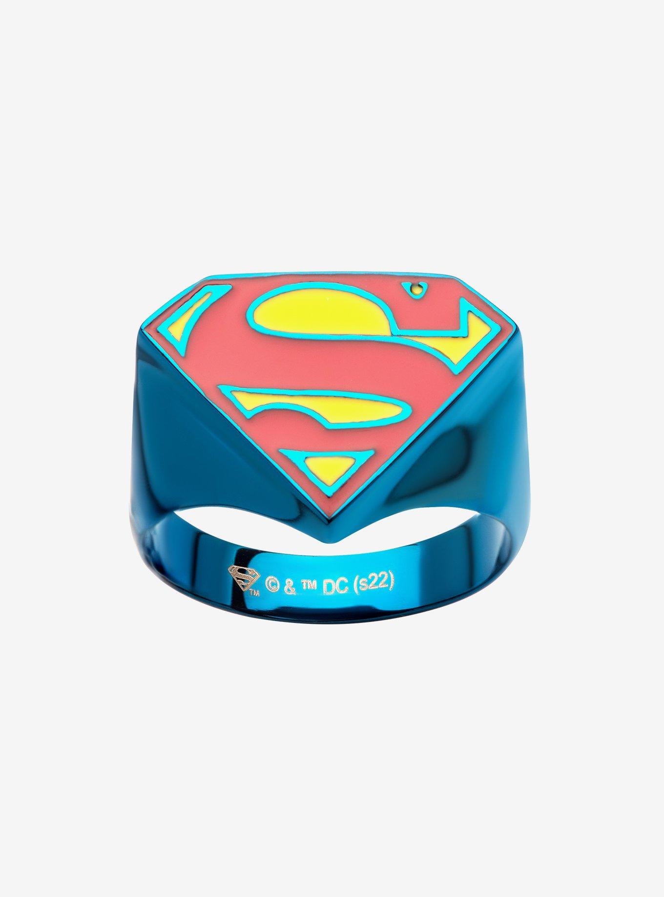 DC Comics Superman Logo Blue Ring, BLUE, alternate