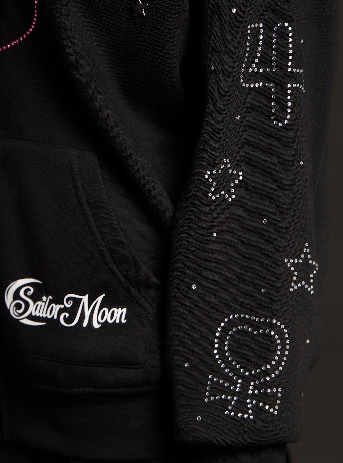 Pretty Guardian Sailor Moon Rhinestone Girls Hoodie, MULTI, alternate - view 5