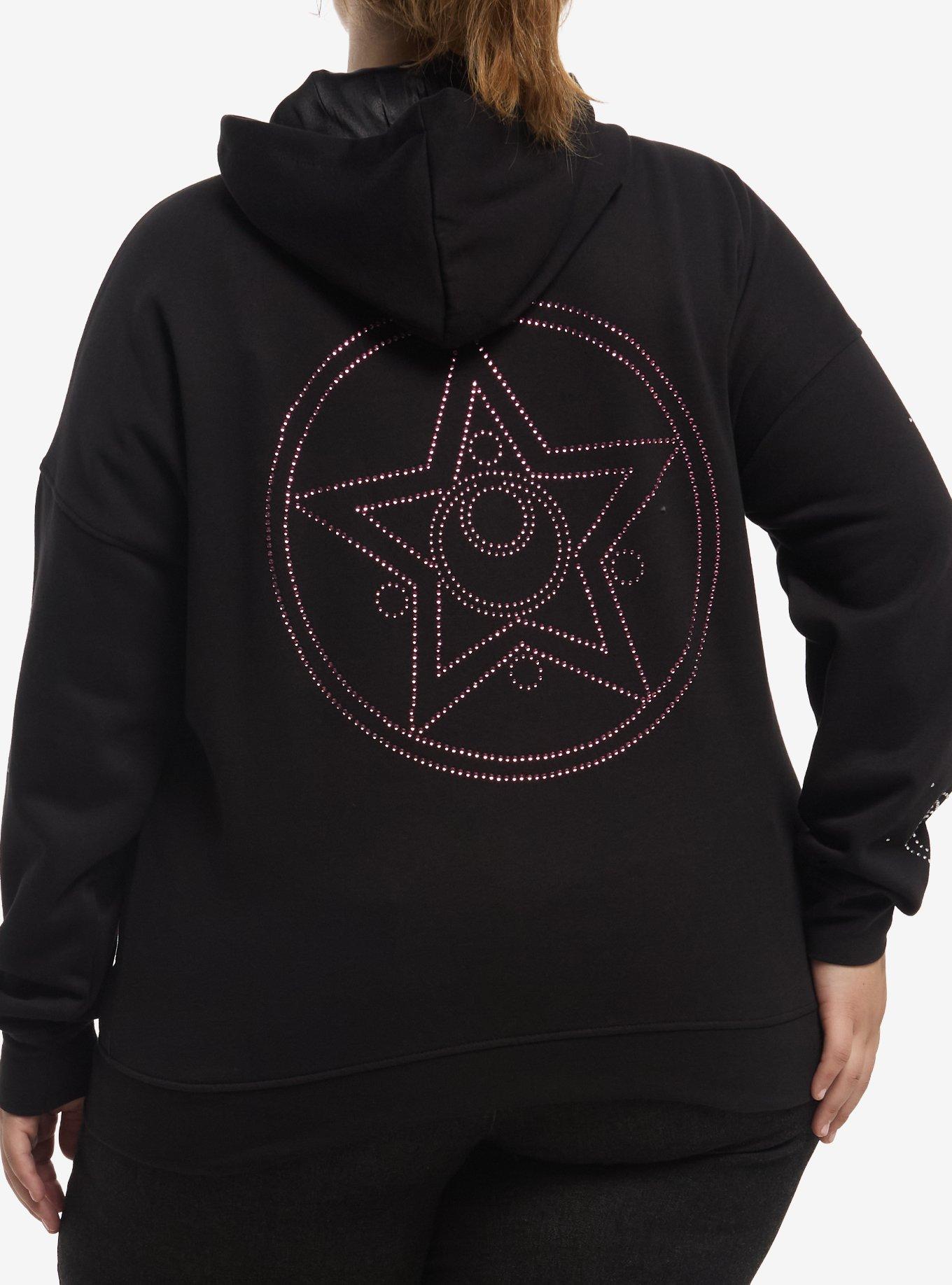 Pretty Guardian Sailor Moon Rhinestone Girls Hoodie Plus Size, , hi-res