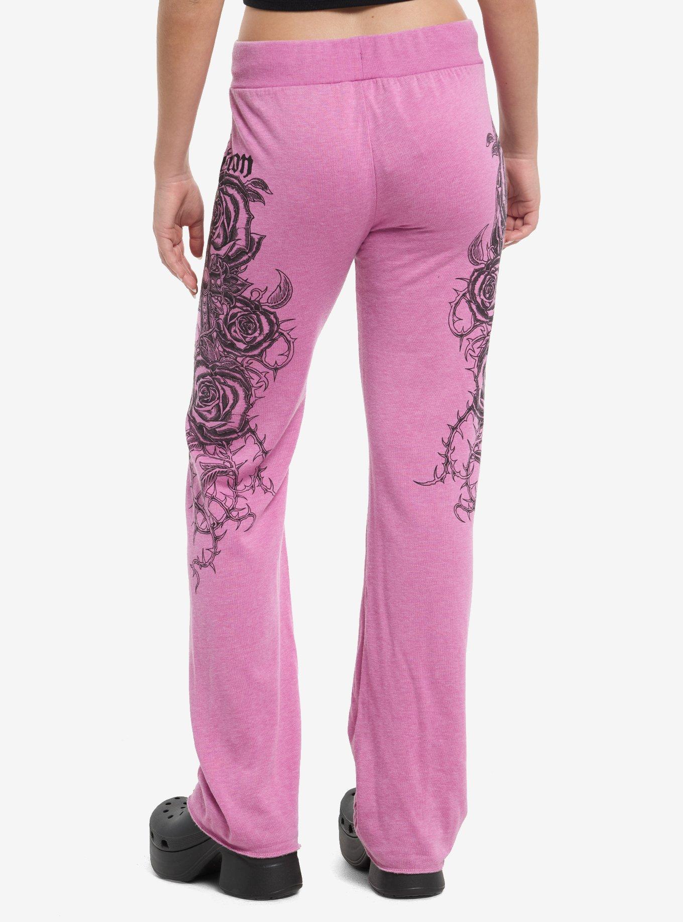 Affliction Clothing Rose Vine Skeleton Lounge Pants, , hi-res