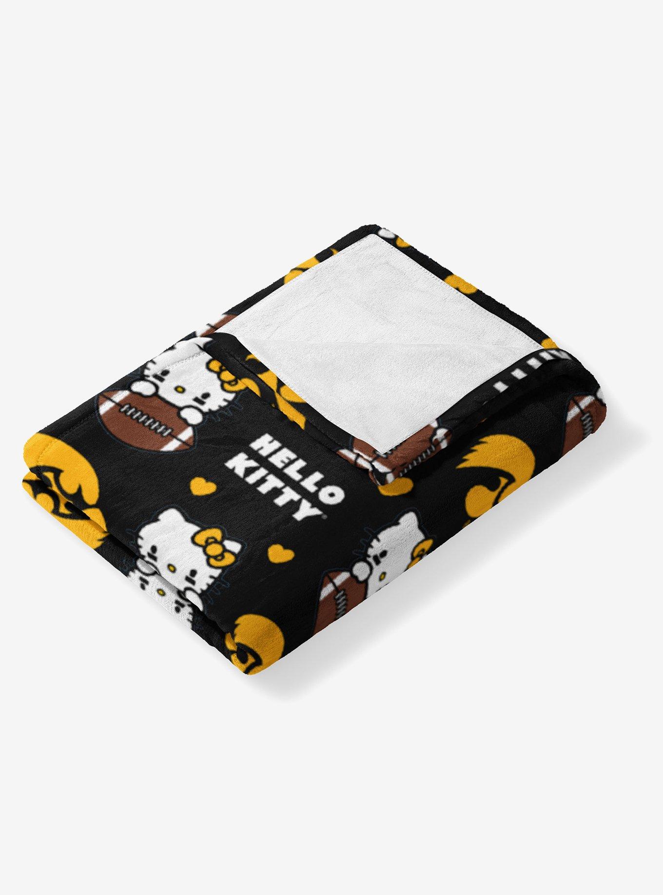 Iowa Hawkeyes Football Ready Hello Kitty Cloud Throw Blanket, , alternate
