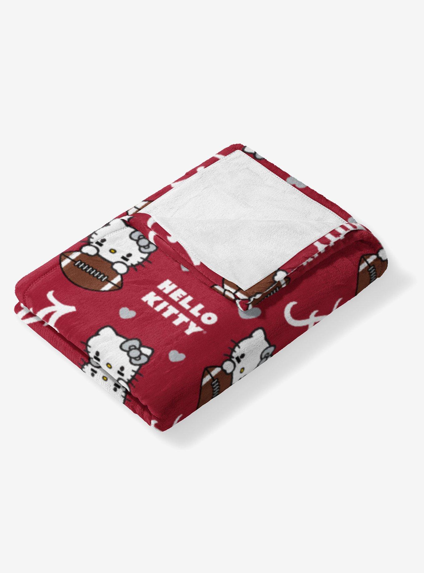 University of Alabama Crimson Tide Football Ready Hello Kitty Cloud Throw Blanket, , alternate