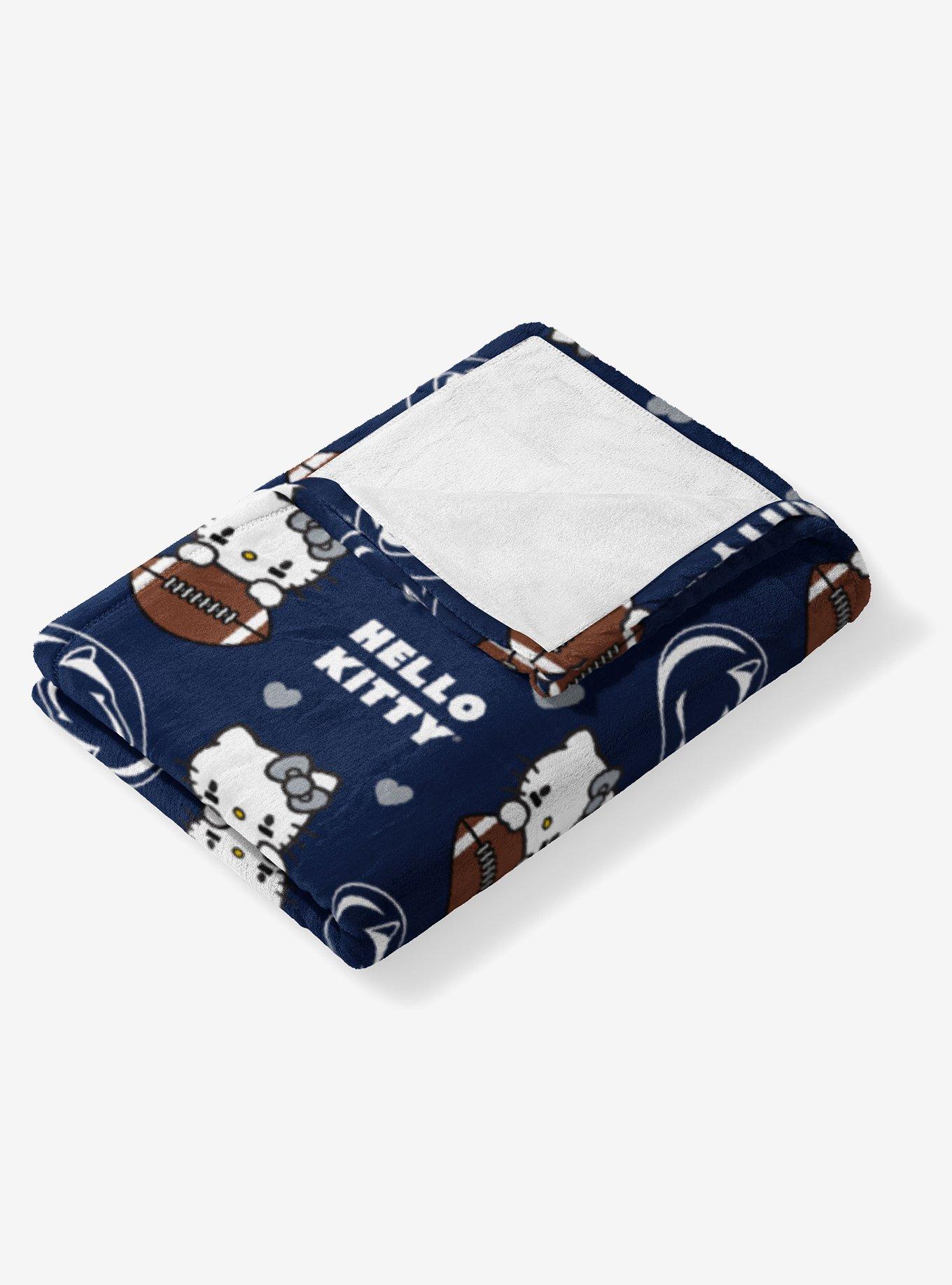Penn State Nittany Lions Football Ready Hello Kitty Cloud Throw Blanket, , alternate