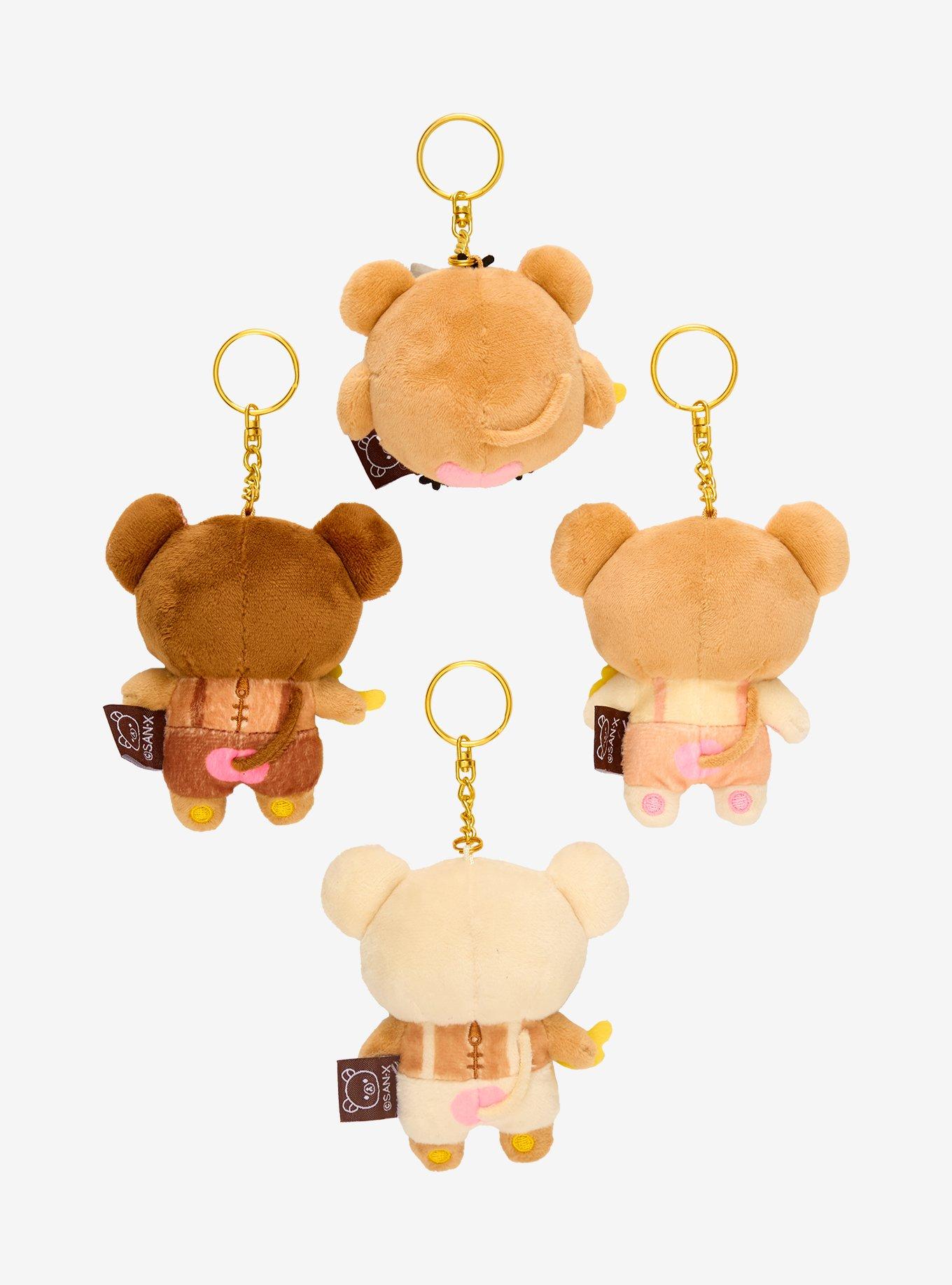 San-X Rilakkuma & Friend Monkey Blind Box Plush Bag Charm, , hi-res