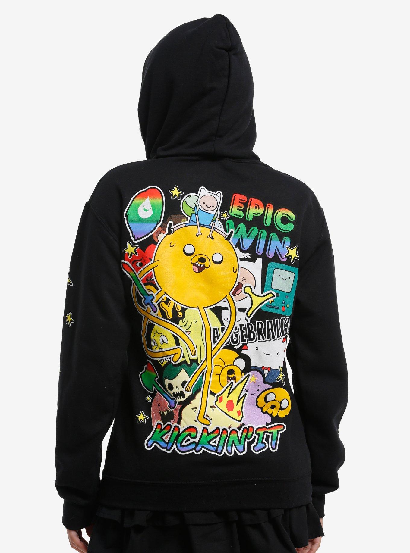 Adventure Time Kickin' It Hoodie, , hi-res