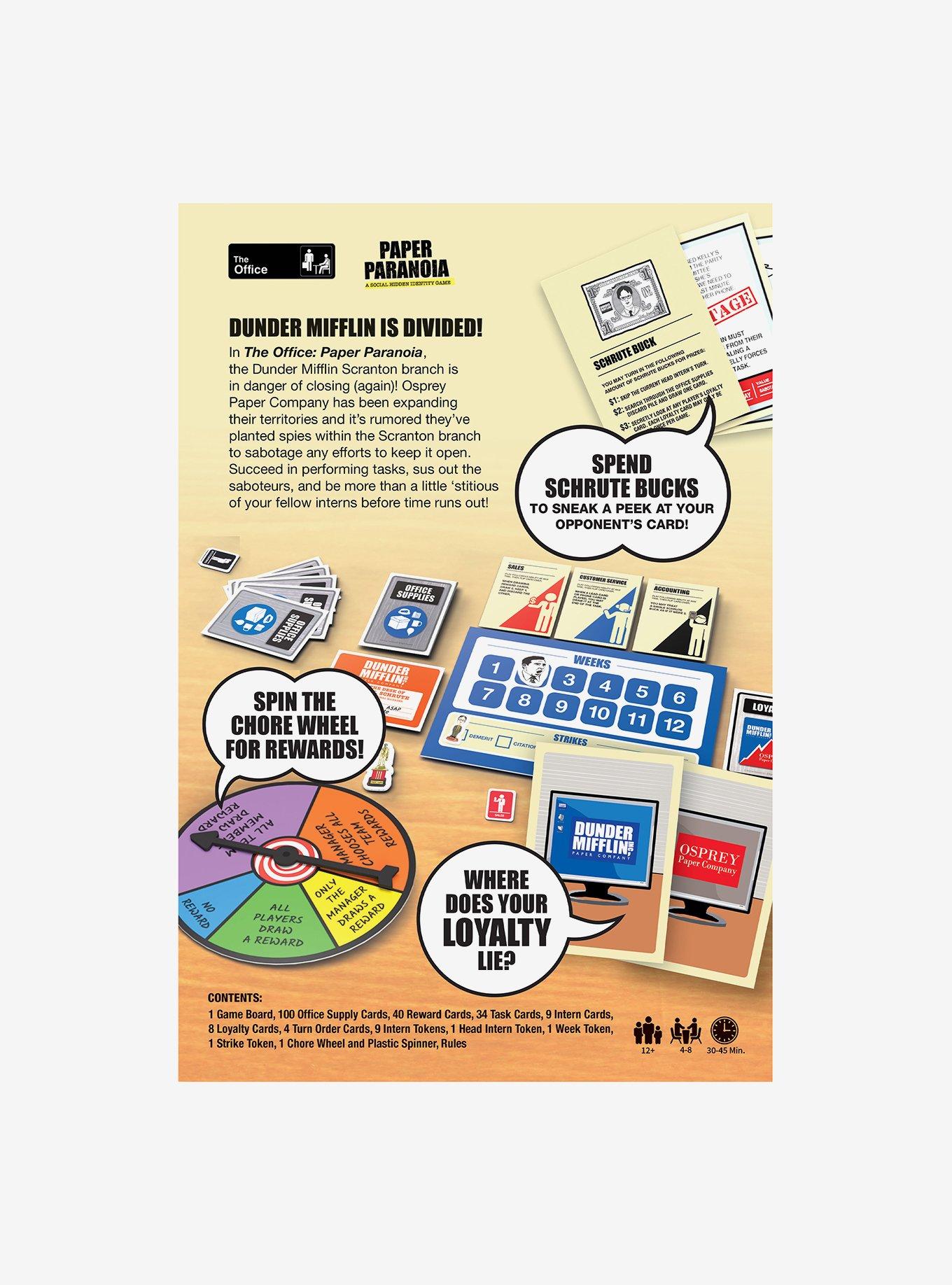 The Office Paper Paranoia Game, , alternate