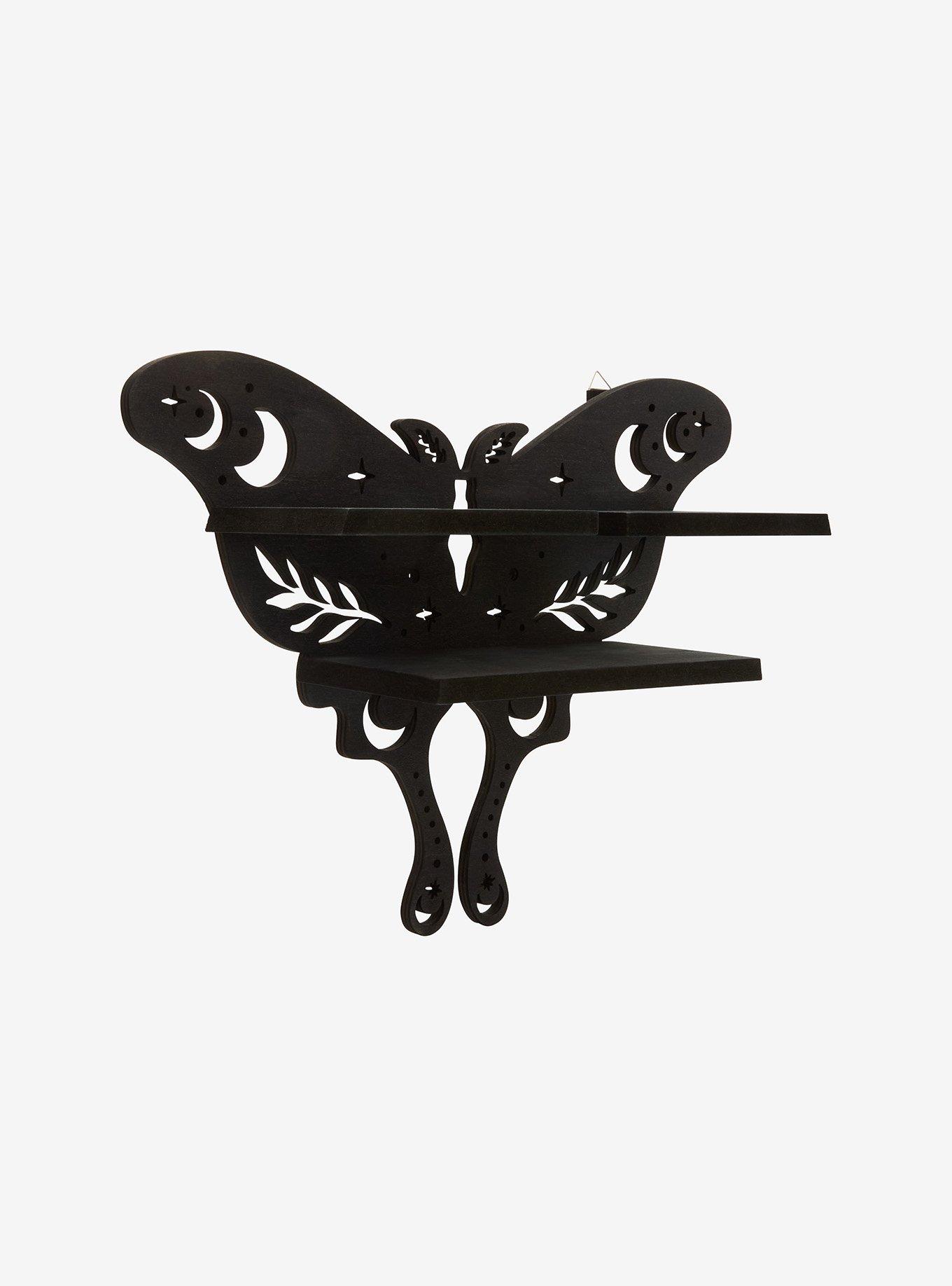 Black Celestial Moth Light-Up Wall Shelf Hot Topic Exclusive, , alternate